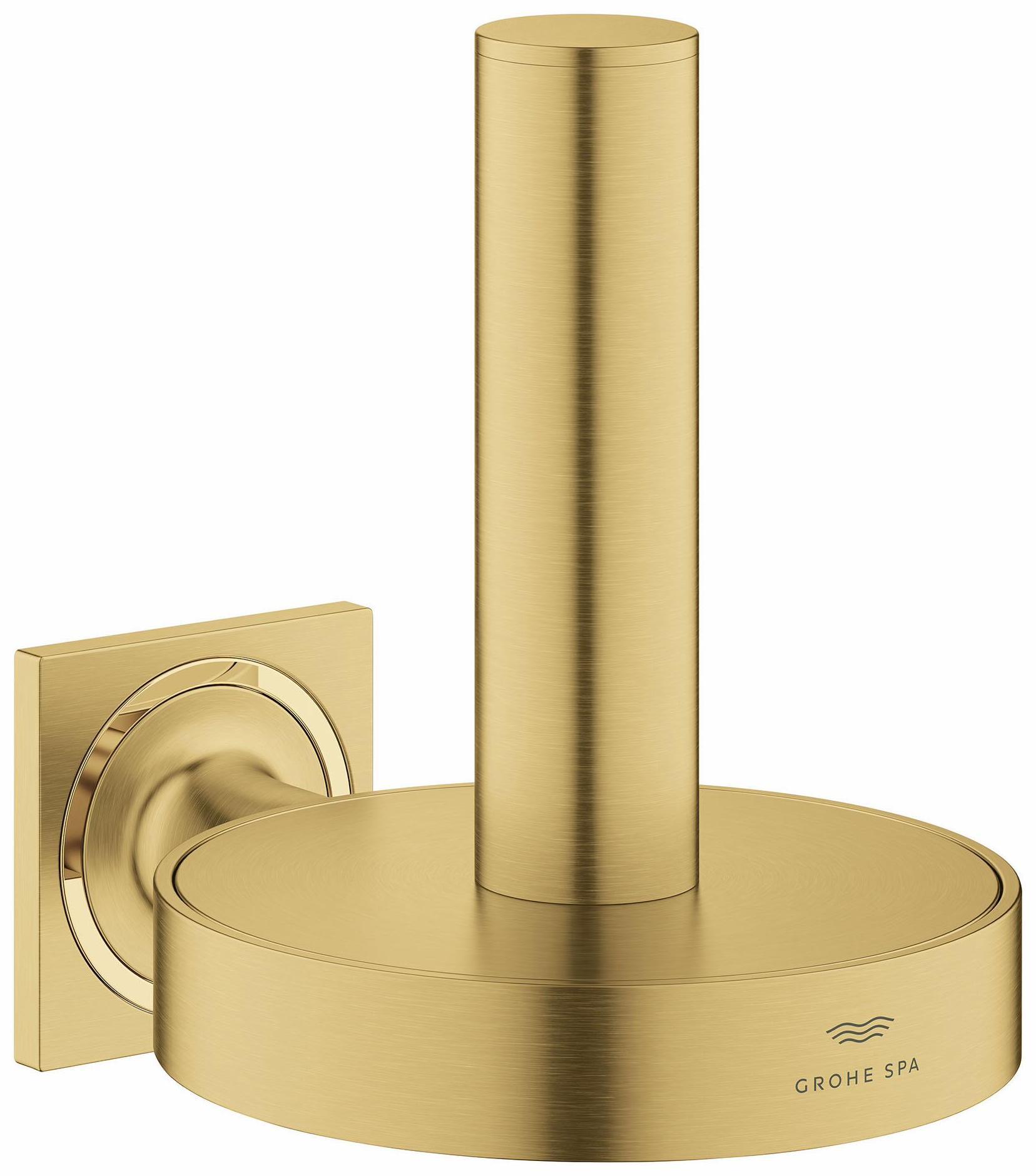 Grohe Allure Spare Toilet Paper Holder in Brushed Cool Sunrise (40956GN1) - Modern Bathroom Accessory for Home & Hotel Decor