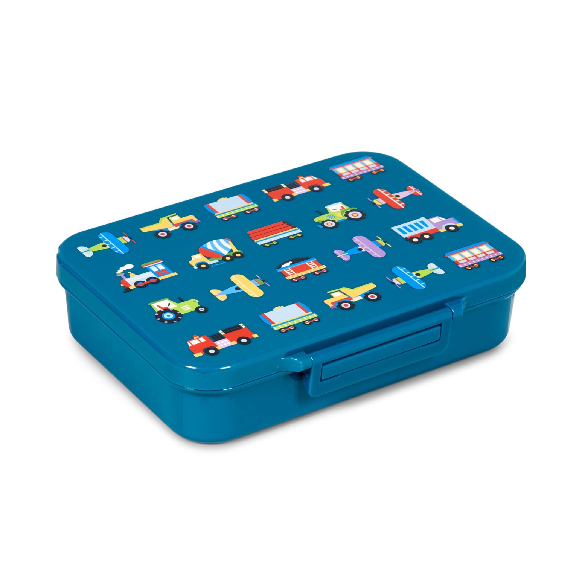 Wildkin Kids 15 Inch Backpack Set with Bento Lunch Box - Trains, Planes & Trucks Design | Perfect for School, Travel & Daycare