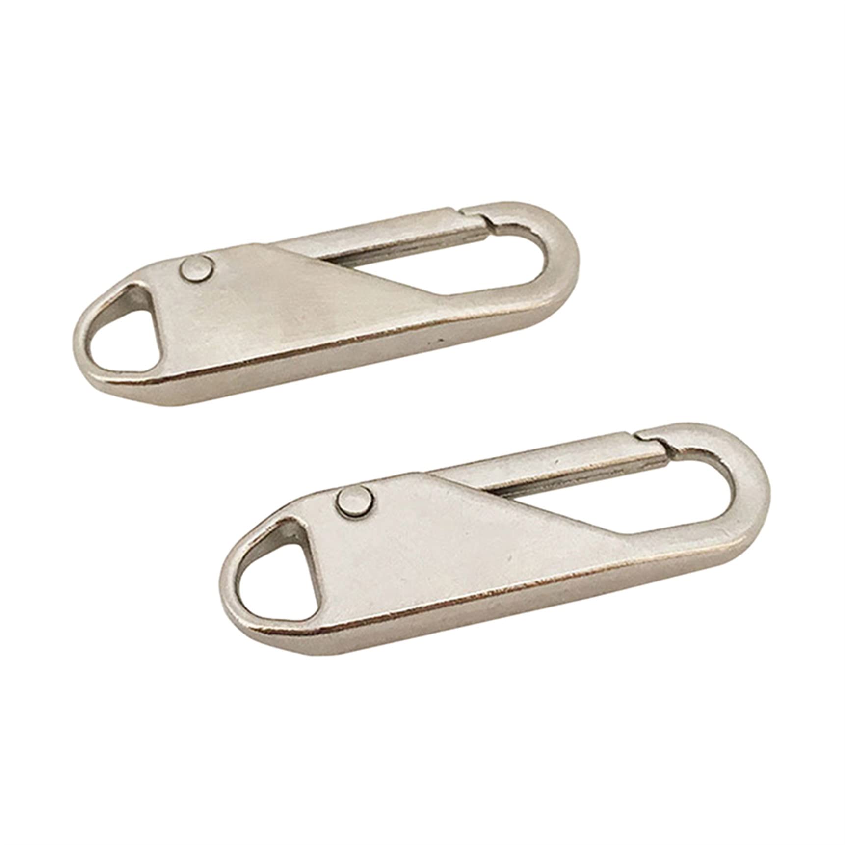 LNGOW 5PCS Universal Zipper Repair Kit - Metal Removable Zipper Pull Replacement & Slider for Suitcase, Luggage, Jacket, Bags (Silver) | Fix Broken Zippers for Travel Gear & Clothing Accessories