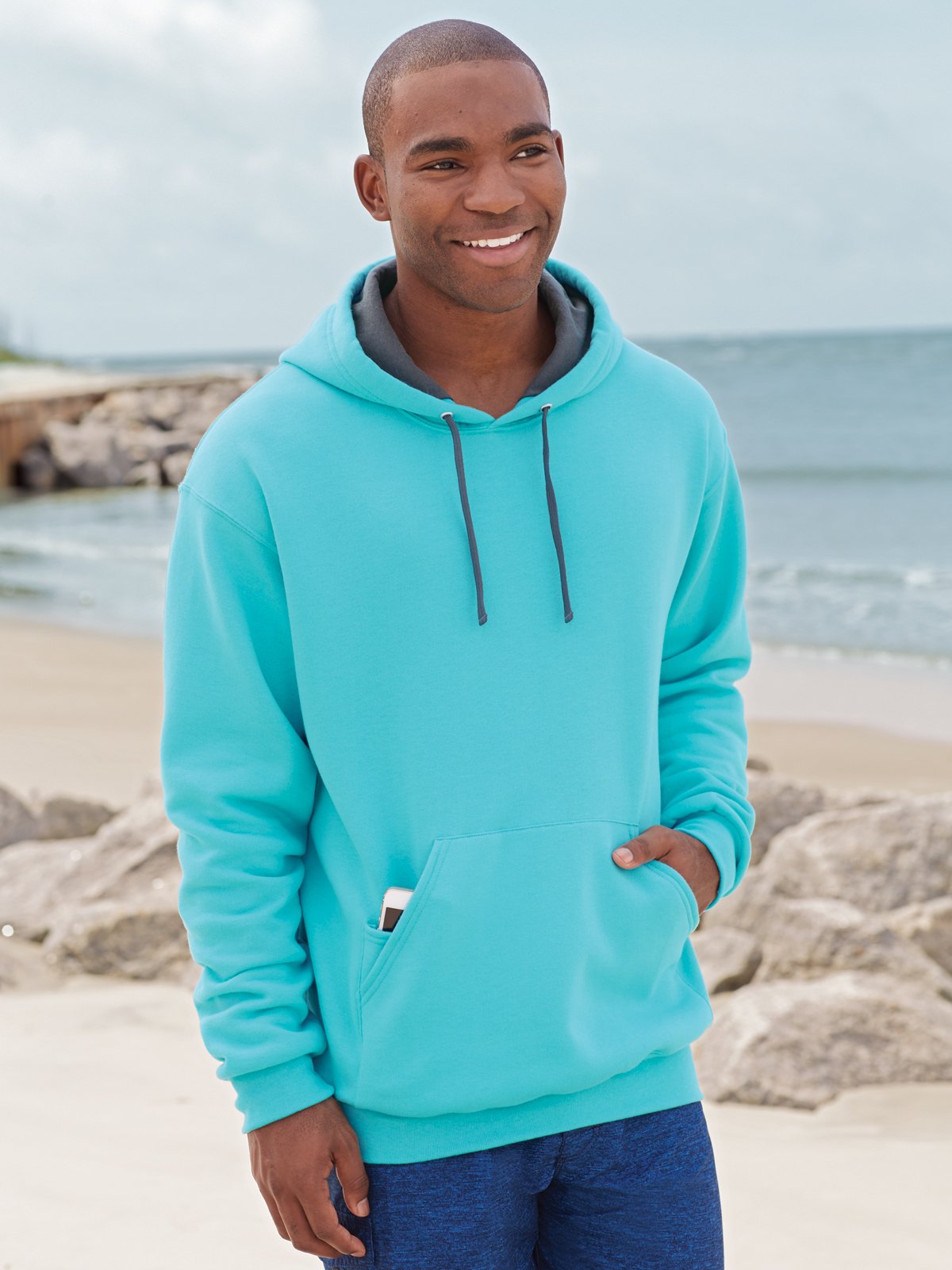 Fruit of the Loom Men's Soft Fleece Pullover Hoodie - Cozy Winter Sweatshirt for Casual Wear & Outdoor Activities