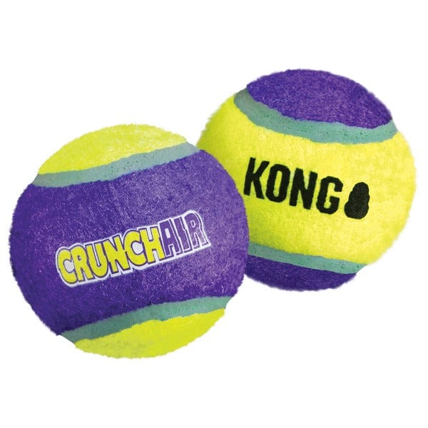 KONG CrunchAir Ball Dog Toy - Durable Chew Toy for Small & Large Dogs - Interactive Fetch & Chewing Toy for Indoor & Outdoor Play