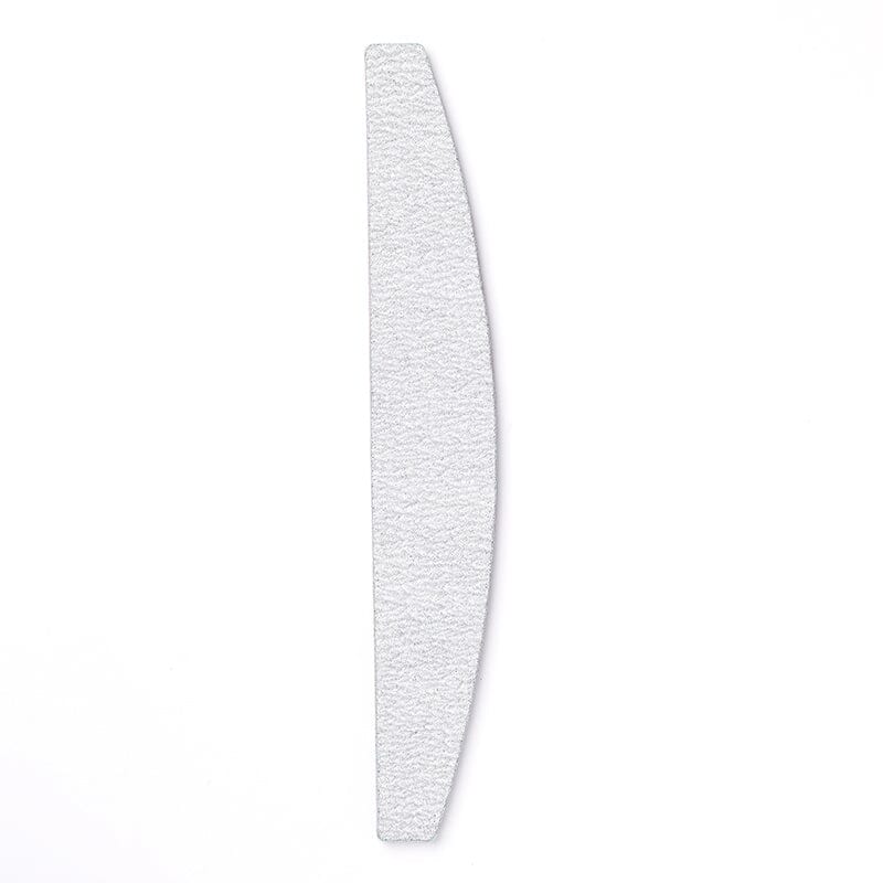 5pcs White Curved Nail Files 100/180 Grit - Professional Manicure & Pedicure Tools for Home & Salon Use, Perfect for Nail Care, Shaping and Smoothing