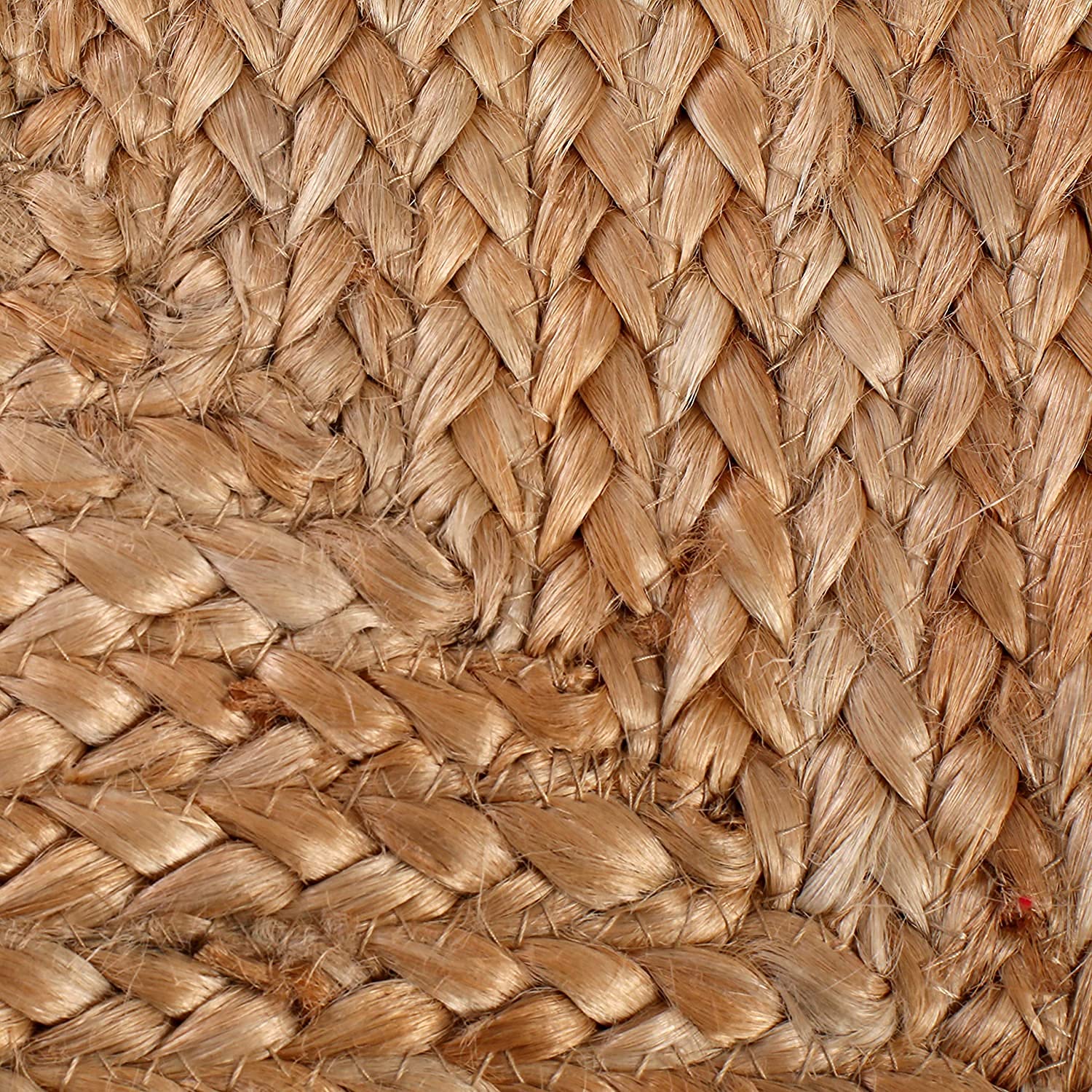 Hand Woven Natural Jute & Seagrass Square Area Rug 6'x9' - Eco-Friendly Basketweave Design for Living Room, Bedroom & Home Decor