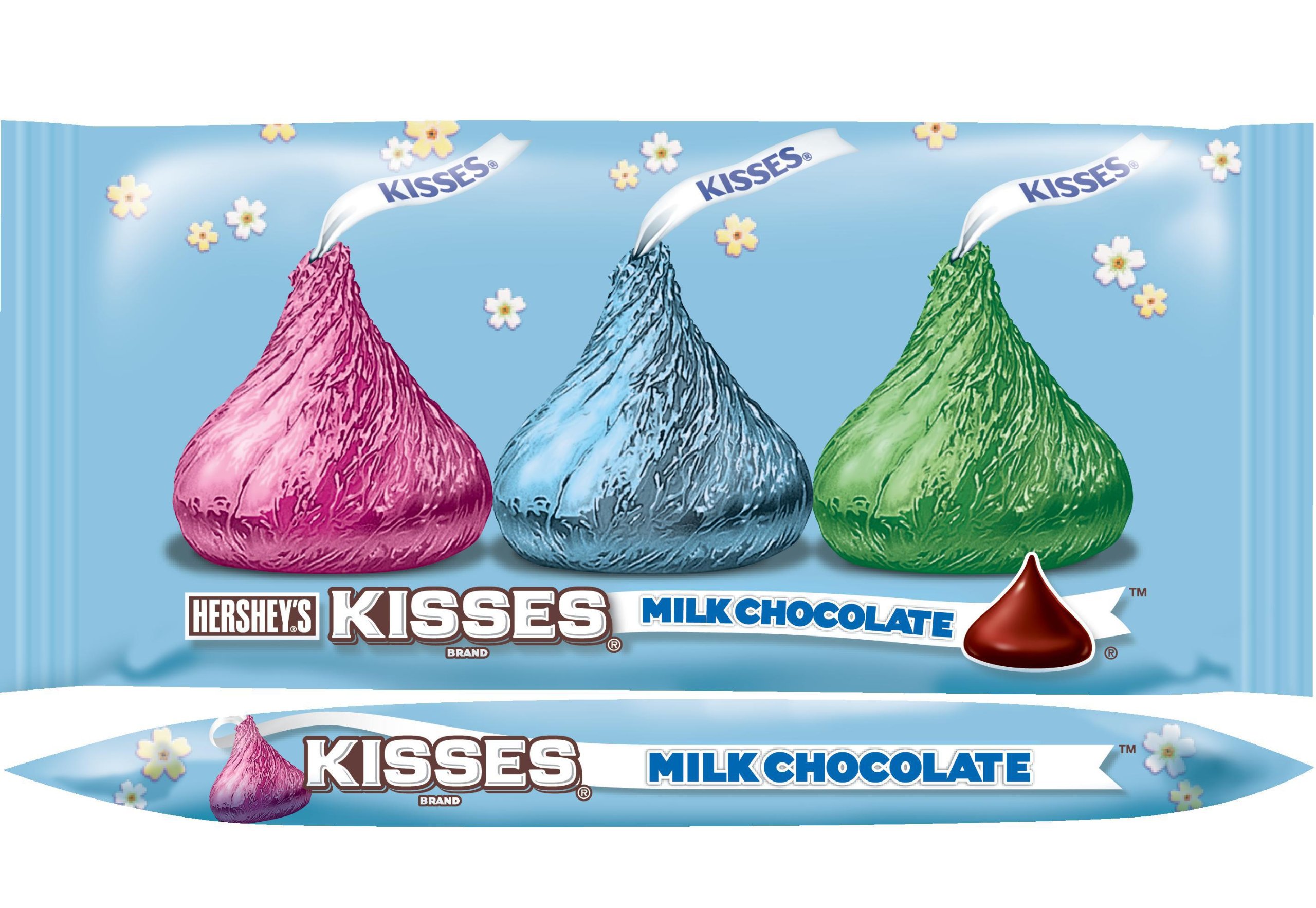 Hershey's Kisses Easter Milk Chocolate Candy - 11 Ounce Bags (4-Pack) | Easter Basket Stuffers, Party Favors & Holiday Treats