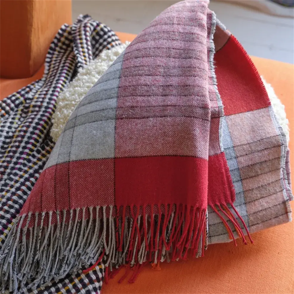 Handwoven Bankura Cotton Throw Blanket - Soft & Lightweight for Bed, Sofa, or Travel - Cozy Home Decor & Perfect Gift Idea