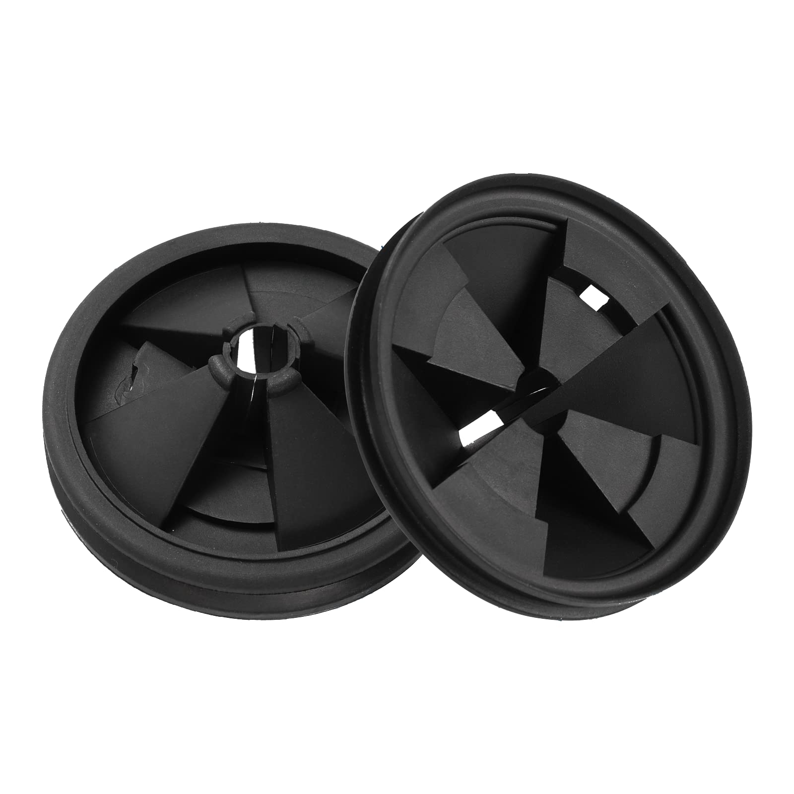 2-Pack RQYEKDO Garbage Disposal Splash Guards - 3 3/8 Inch Sink Baffle Drain Plugs QCB-AM Replacement for InSinkErator Evolution Series & Moen Models - Durable Food Waste Disposer Accessories - Perfect for Kitchen Sink Maintenance & Odor Prevention