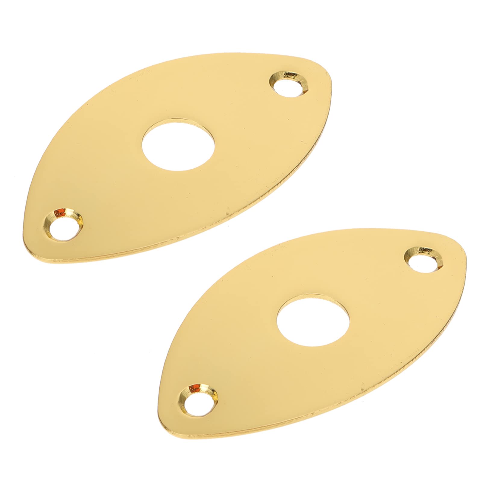 MILISTEN 2-Pack Zinc Alloy Guitar Output Jack Cover - Replacement Bass Jack Plate for Electric Guitar, Durable Pickup Protector - Perfect for Stage Performances, Studio Recording & Guitar Maintenance