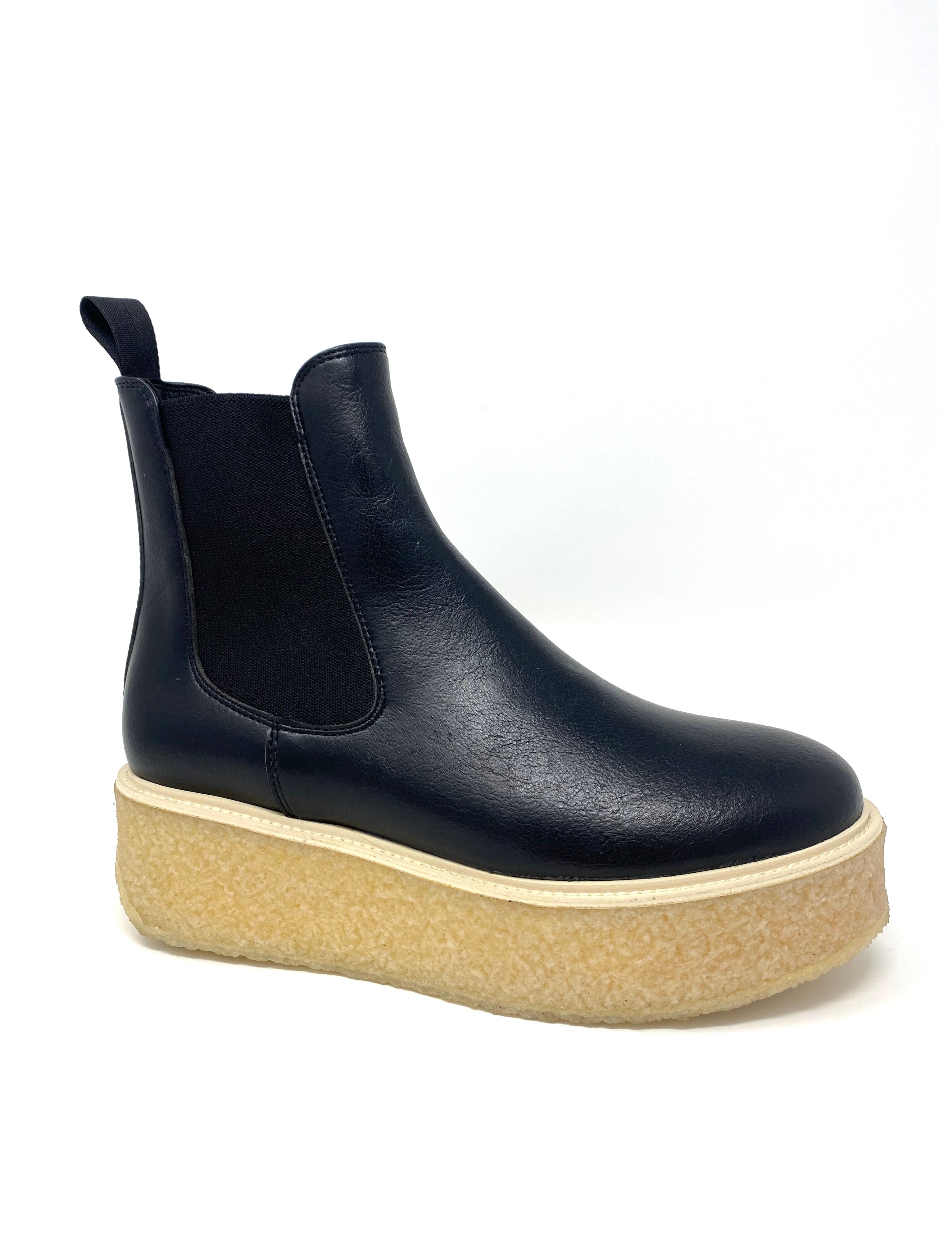 Novacas Whitney Platform Boots for Women - Black Chunky Heel Ankle Boots | Stylish & Comfortable for Fall, Winter & Everyday Wear