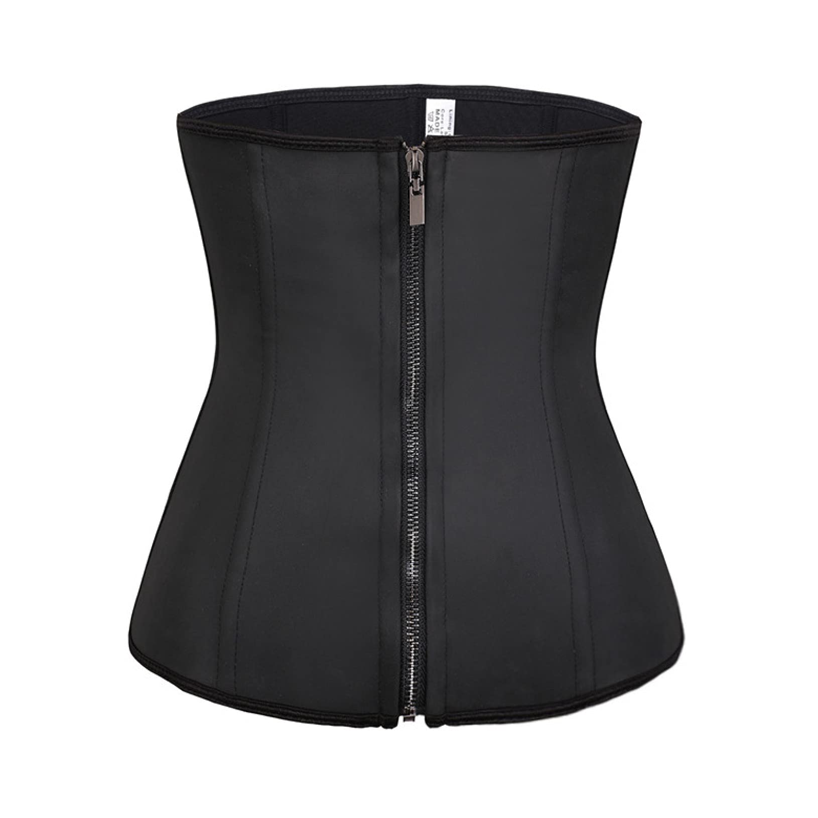 Women's Steel Boned Waist Trainer Corset - Tummy Control Body Shaper with Zipper & Hooks for Weight Loss - Perfect for Postpartum Recovery, Workout & Special Occasions
