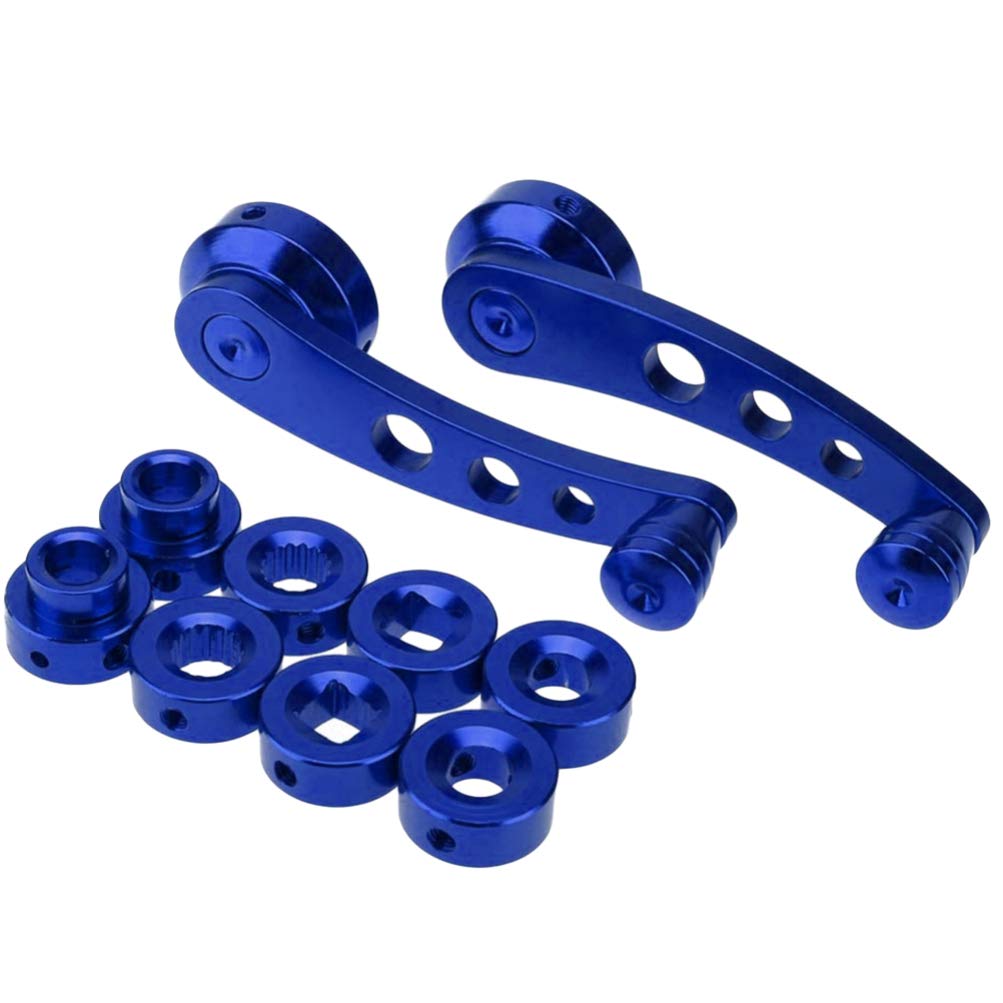 Universal Aluminum Car Window Crank Handle Kit - Hand Crank Opener for RV, Truck & Auto Door Windows - Durable Blue Winders & Accessories for Smooth Operation