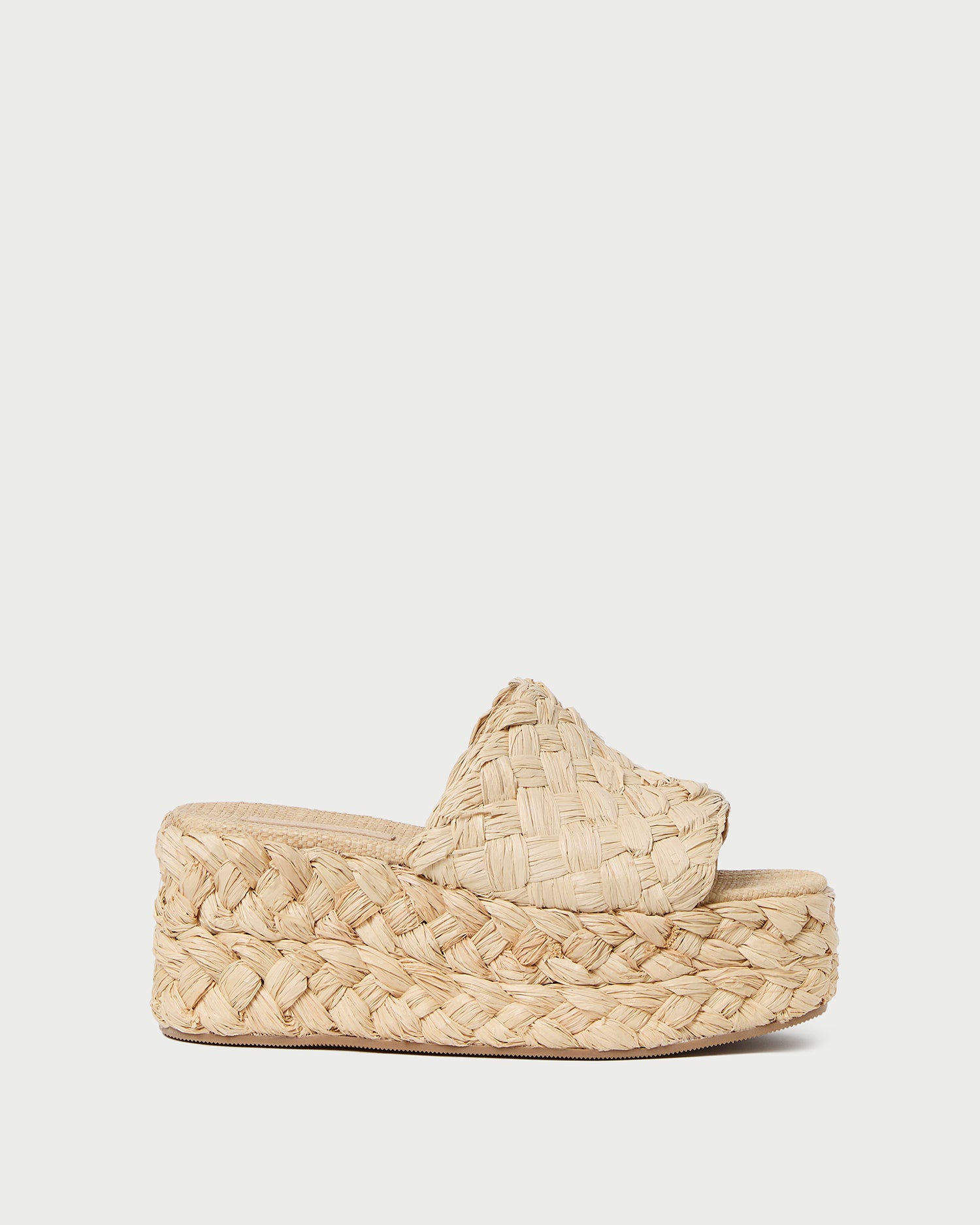 Aaron Natural Braided Straw Mule - Women's Comfortable Summer Slide Sandals for Beach, Pool, and Casual Outings