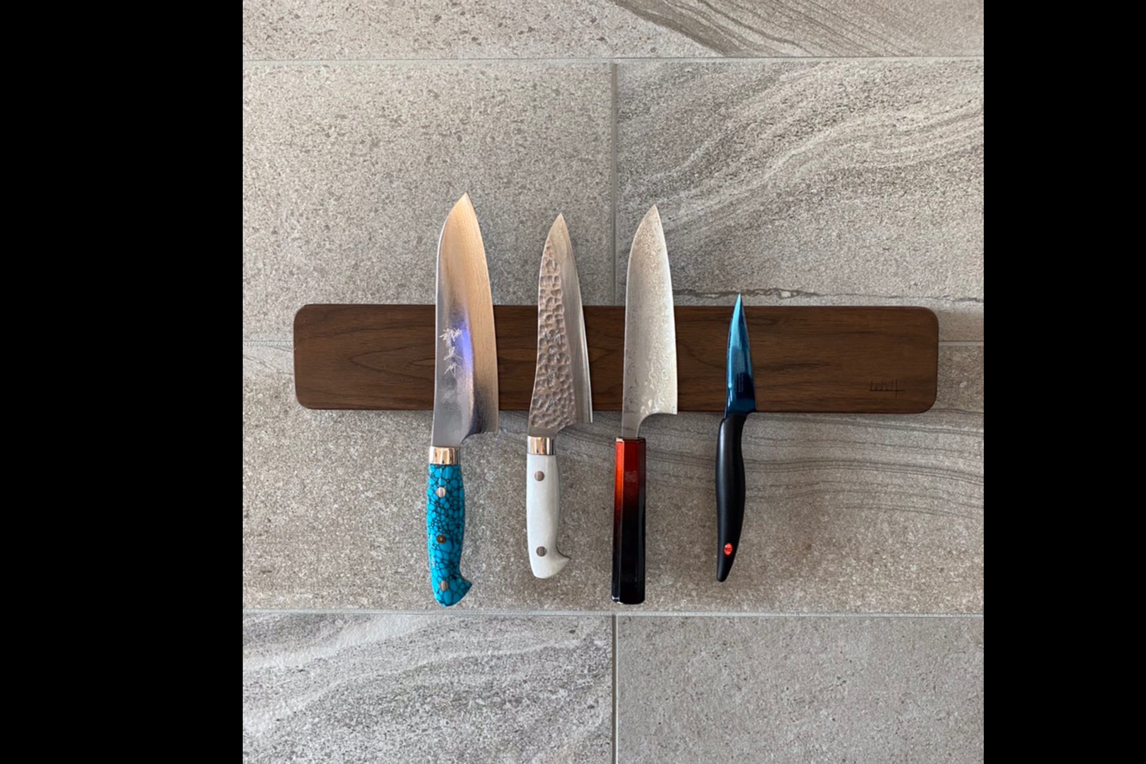 Stainless Steel Magnetic Knife Holder - 20 Inch Wall Mount Knife Storage with Strong Magnets for Kitchen, Office, Workshop - Perfect for Chefs & Home Cooks to Organize Knives Safely
