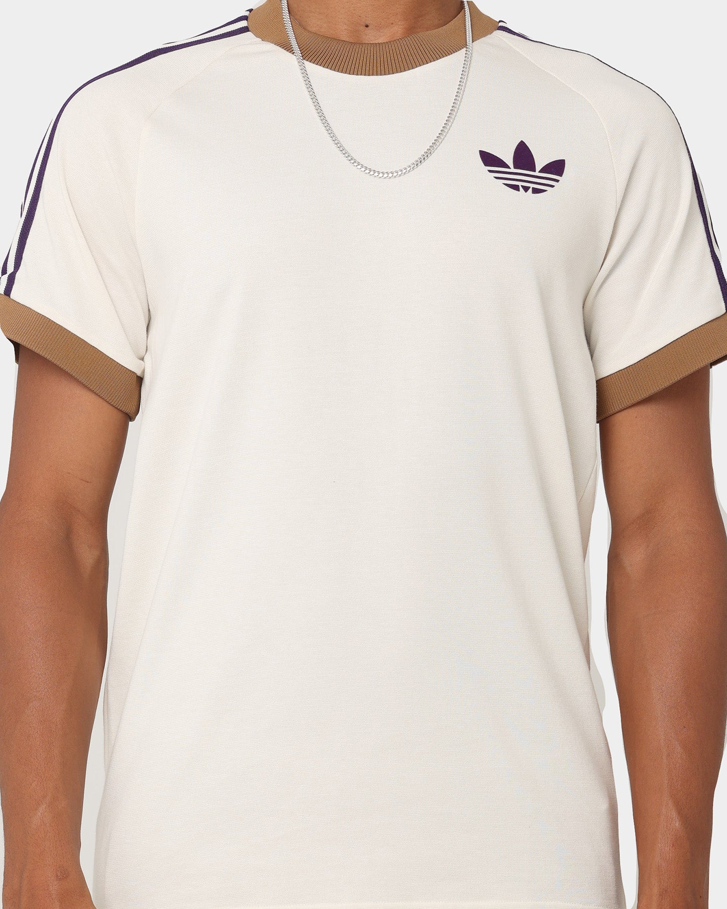 Adidas Adicolor Cali T-Shirt for Men & Women | Cream White Casual Tee | Perfect for Gym, Streetwear & Everyday Outfits