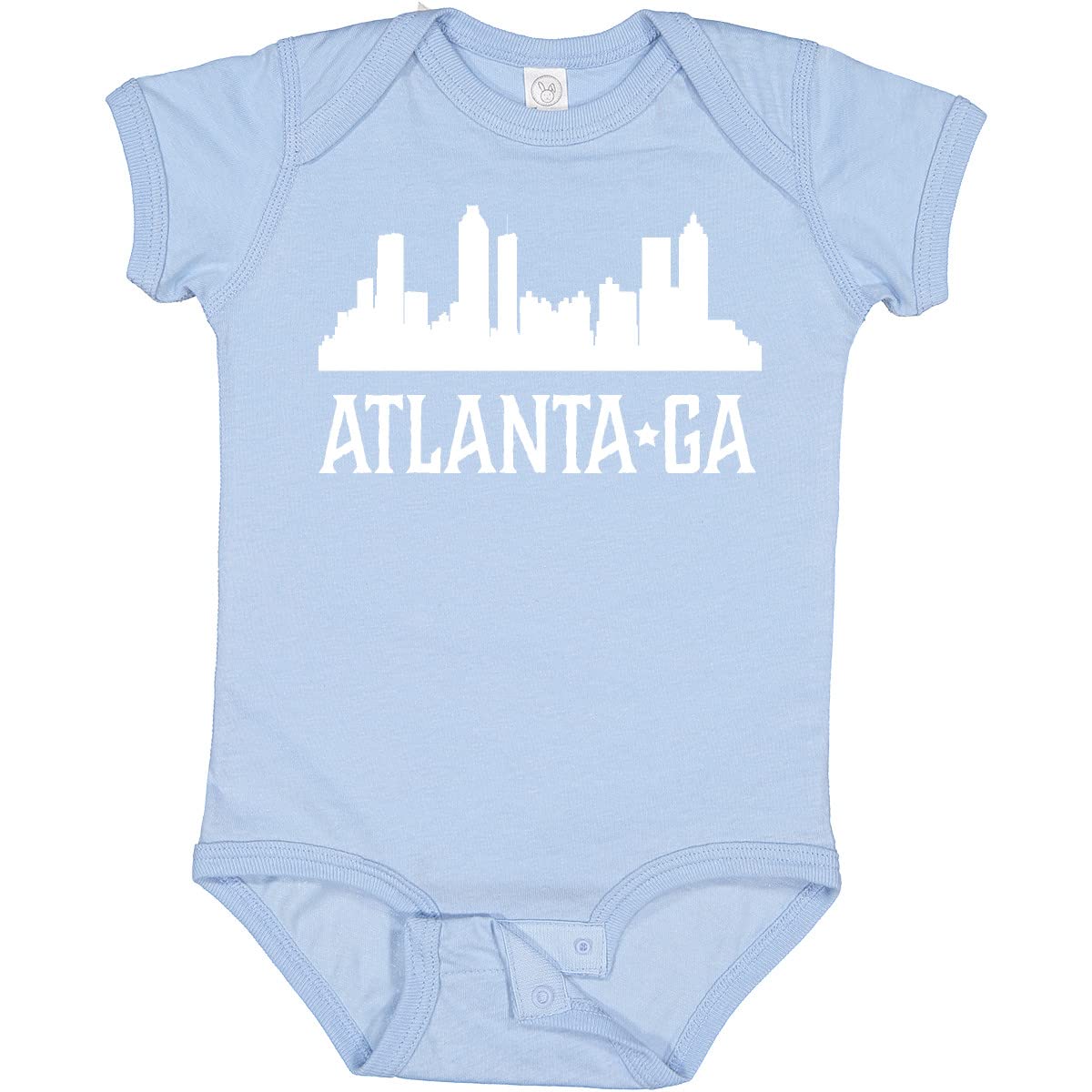 Inktastic Atlanta Georgia Skyline Silhouette Travel Baby Bodysuit - Cute Infant Onesie for Atlanta Lovers, Perfect for Travel, City Pride & Photo Shoots