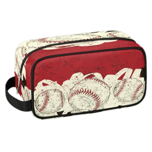 Retro Red Baseball