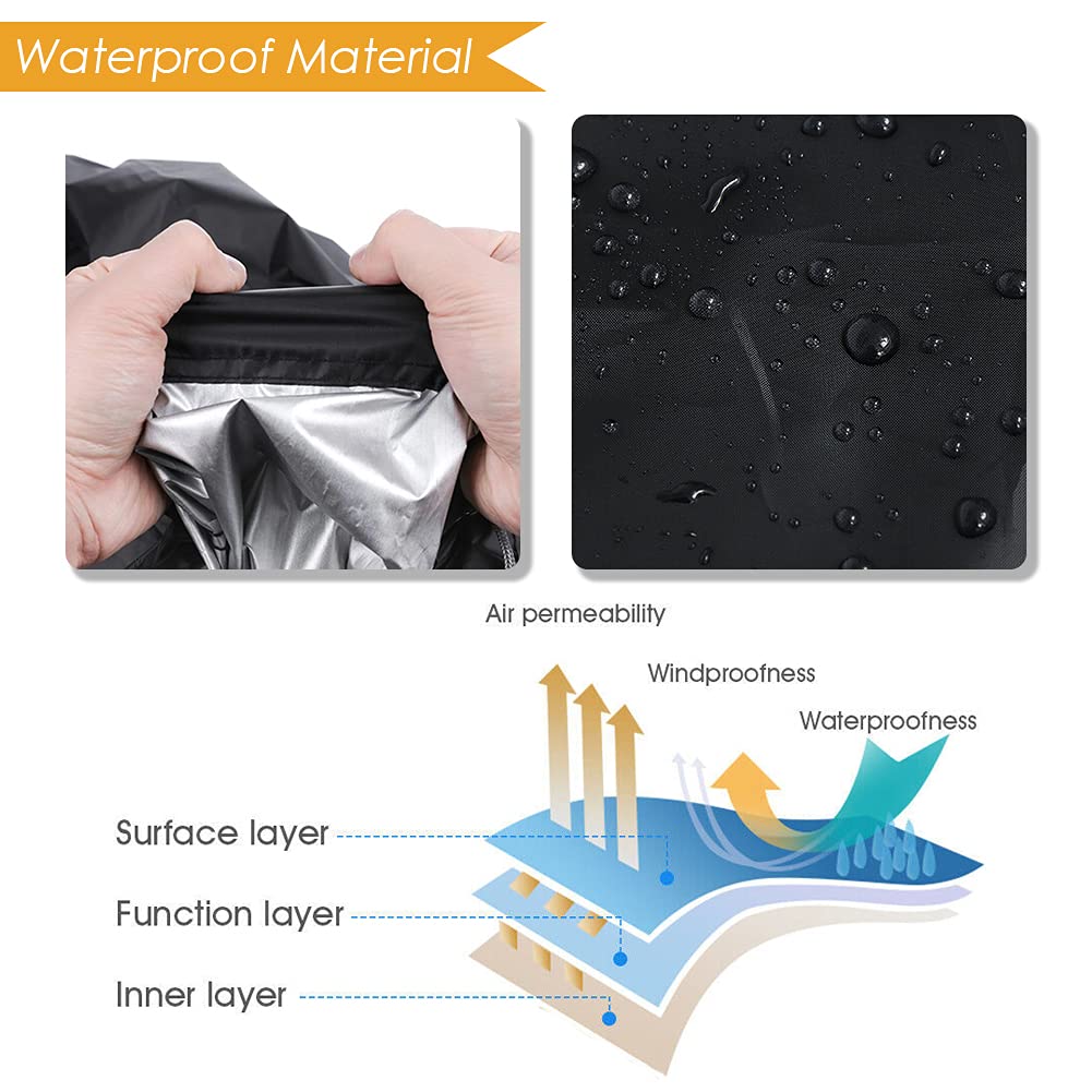 **Waterproof Boat Seat Cover - Heavy Duty 420D Marine-Grade Fabric - Outdoor Captain's Chair & Bench Seat Protector (Black, 1 Pack) | Ideal for Boating, Fishing & Outdoor Adventures**