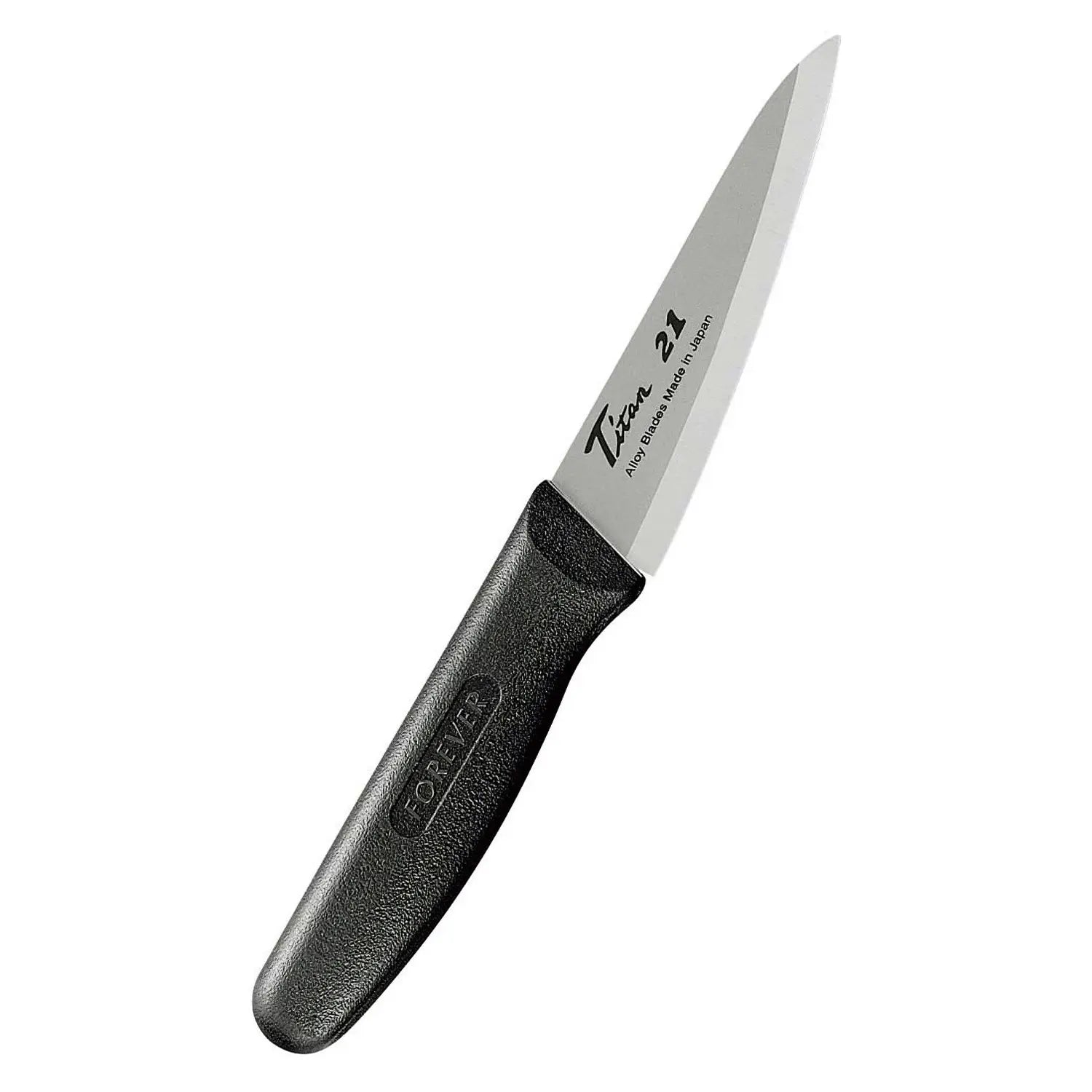 Forever Titanium Petty Knife 120mm - Premium Japanese Kitchen Knife for Precision Cutting - Perfect for Slicing, Peeling & Garnishing Fruits, Vegetables & Boneless Meat