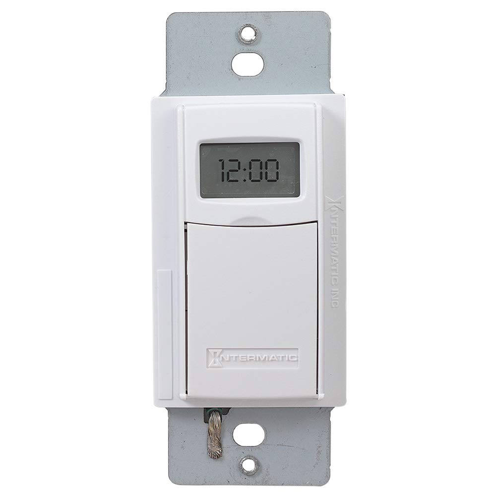 Intermatic EI600WC 7-Day Digital In-Wall Timer with Astronomic Clock - White | Smart Home Lighting Control for Indoor & Outdoor Use | Energy Saving Solution for Houses, Offices & Gardens