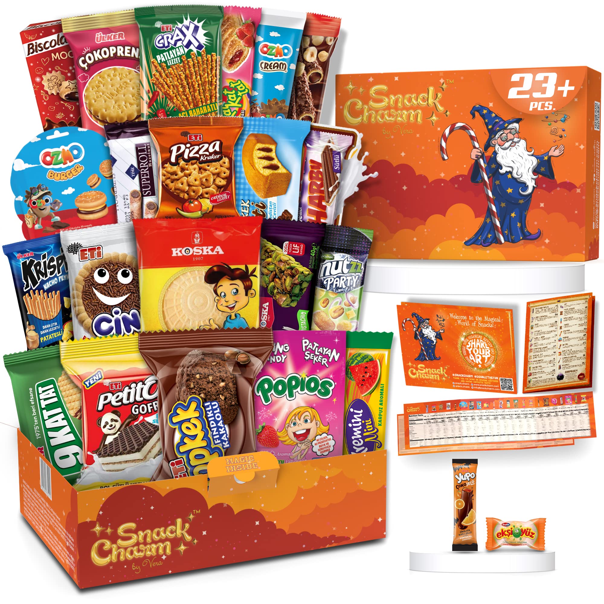Exotic International Snack Box - Premium Imported Candy & Treats Variety Pack from Around the World | European Sweets, Asian Snacks & Global Delicacies | Perfect for Gift Baskets, Care Packages & Party Favors