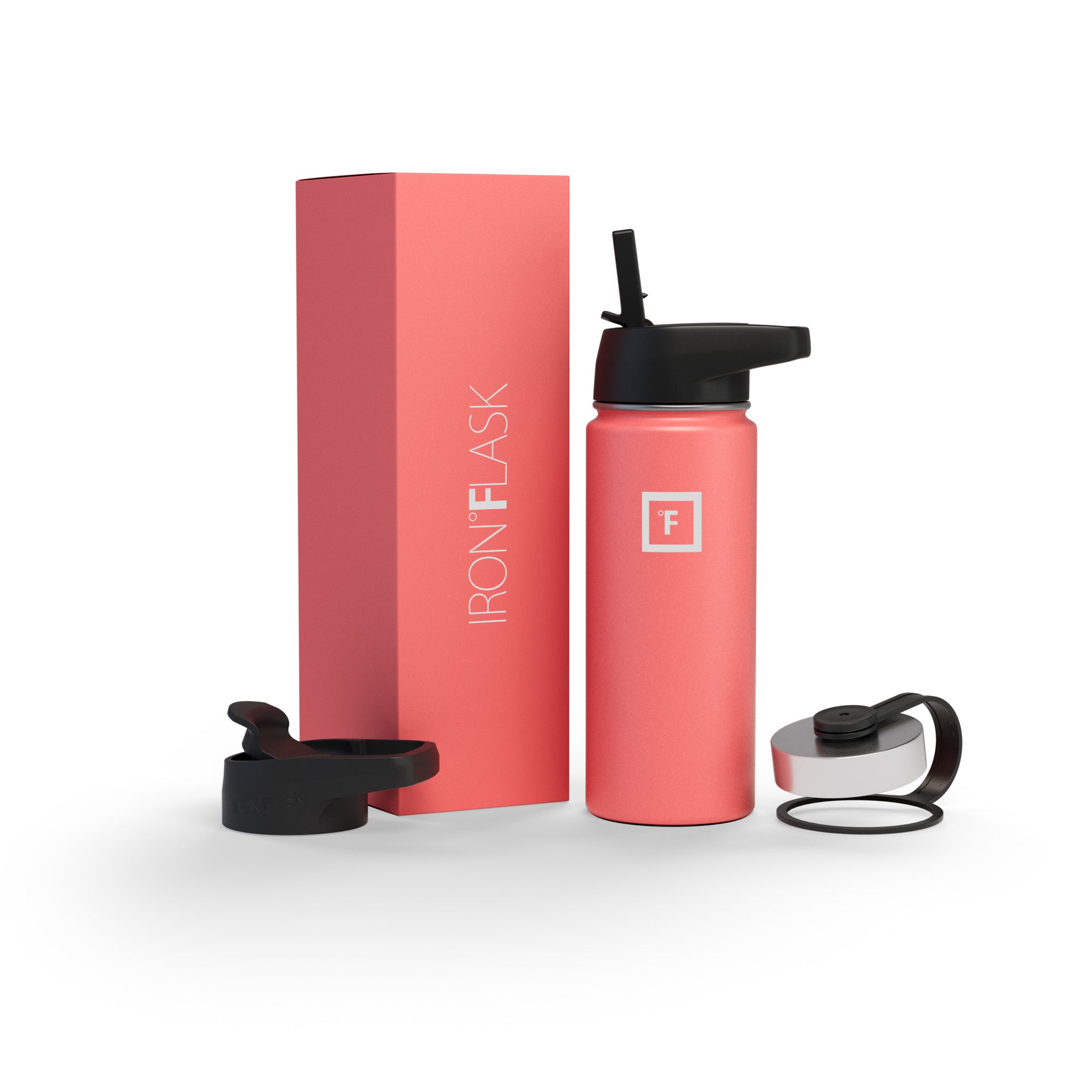 18 Oz Wide Mouth Water Bottle with Straw Lid - Leak Proof & BPA Free - Perfect for Gym, Hiking, Travel & Everyday Hydration