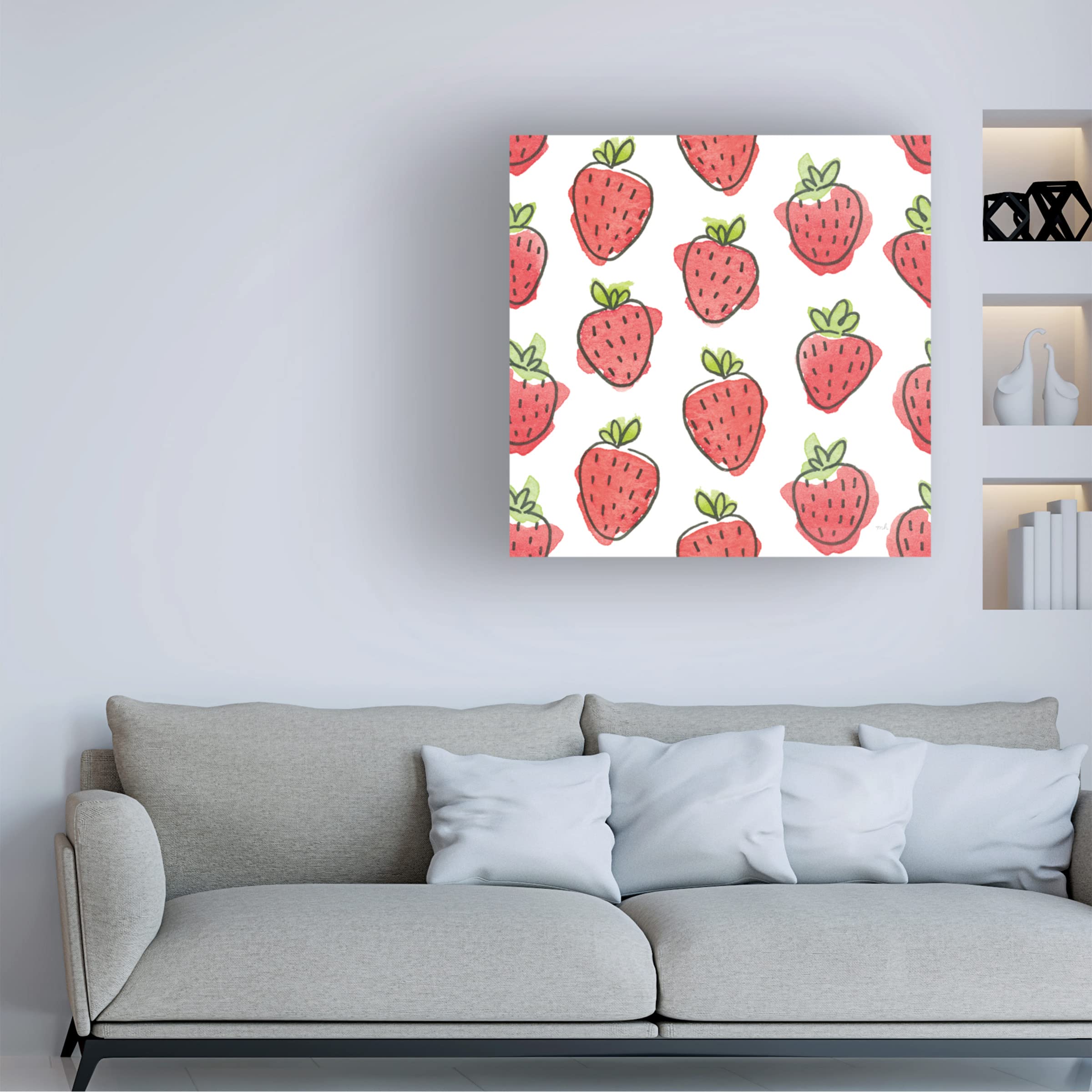Trademark Fine Art 'My Treat Pattern I' Canvas Wall Art by Moira Hershey - Modern Abstract Painting for Living Room, Bedroom & Office Decor