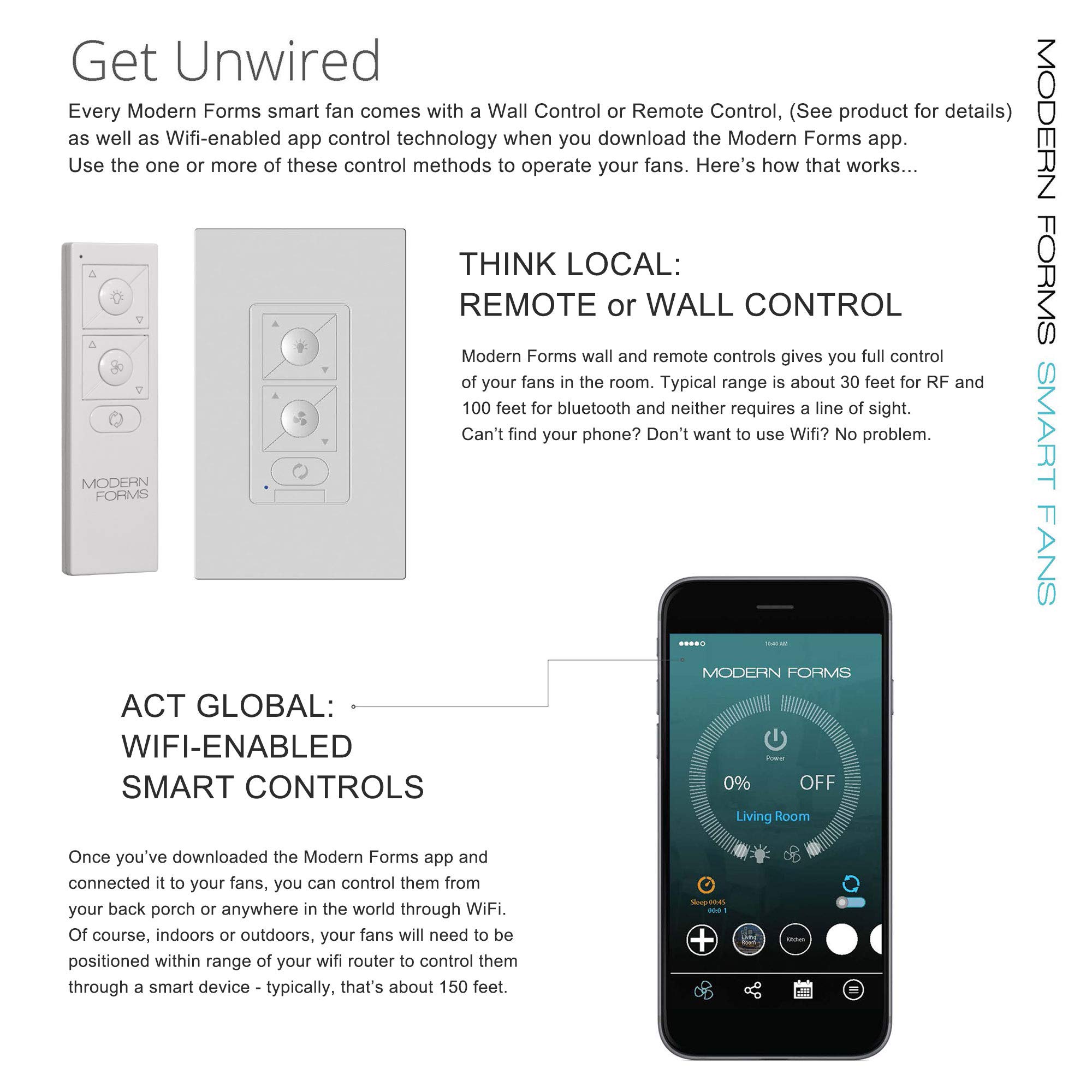 Renegade 66in Smart Ceiling Fan with LED Light Kit, Remote Control, Alexa & App Integration, Ideal for Living Room, Bedroom, and Outdoor Spaces