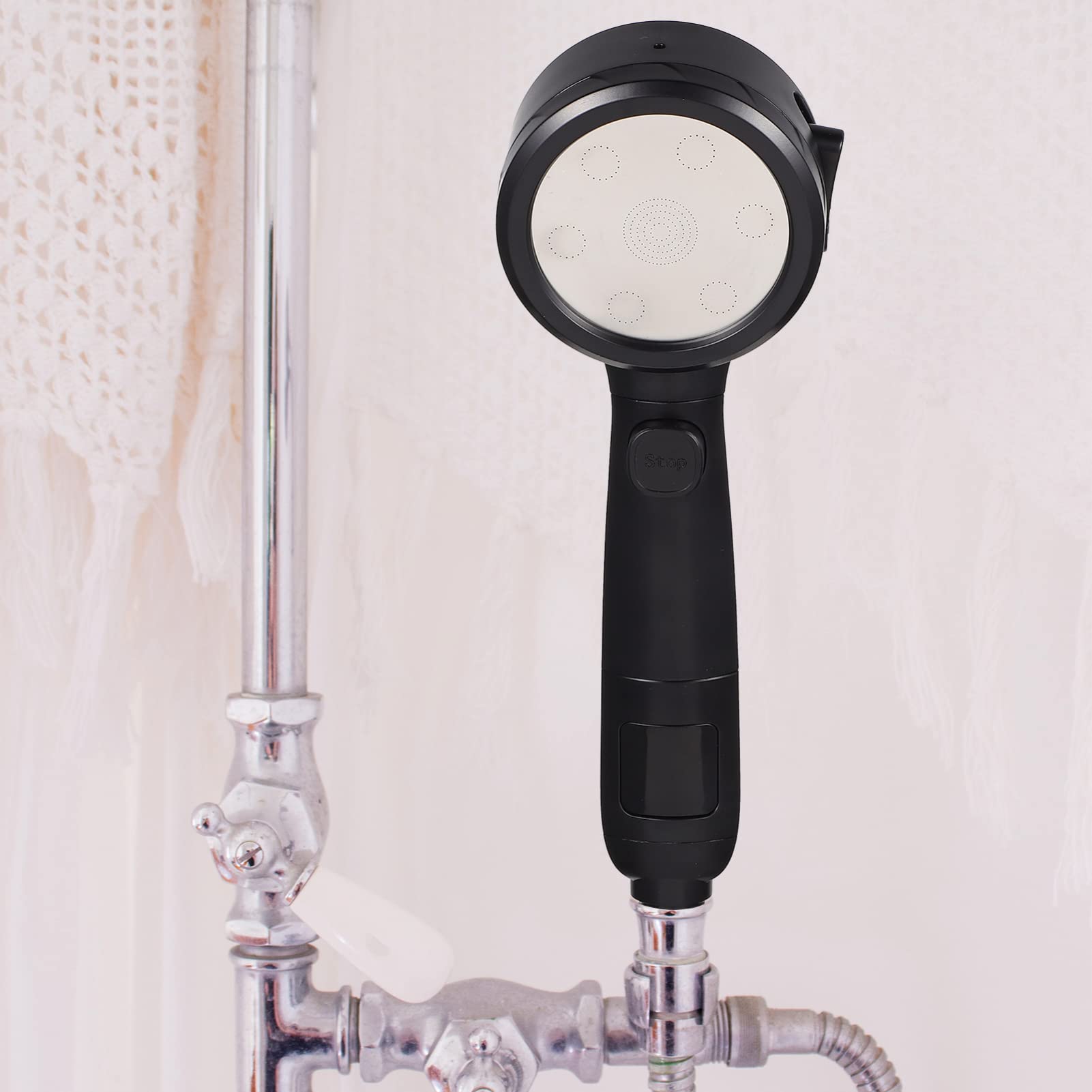 Cabilock ABS Plastic Rain Shower Head - High Pressure Bathroom Shower Spray with Adjustable Angle for Relaxing Spa-Like Experience at Home