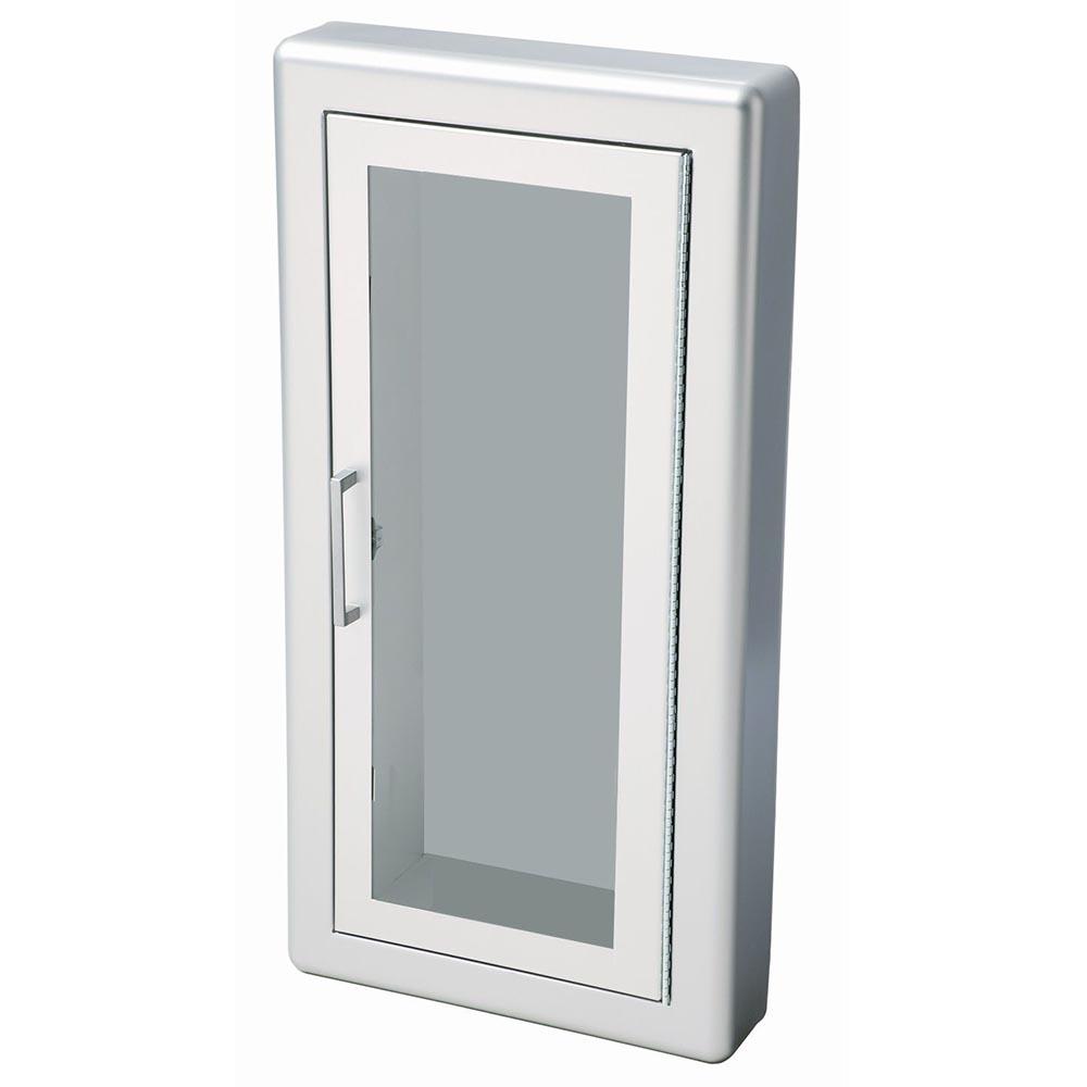 JL Industries 1027F10FX2 Fire Extinguisher Cabinet - Full Glass Door with Pull Handle, Fire Rated - Ideal for Schools, Offices & Commercial Buildings Safety Compliance