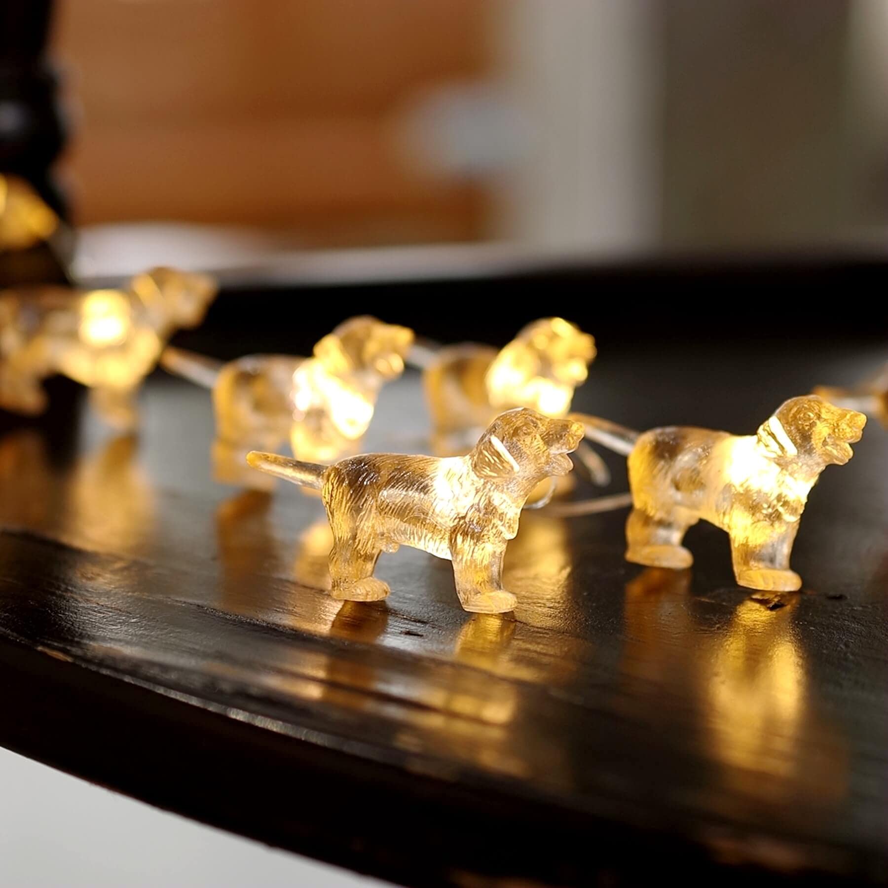 Fairy Labrador String Lights - 20LEDs 8ft Battery Operated Dog Shaped Decorative Lights | Perfect Gift for Dog Lovers, Girls Birthday, Christmas & Thanksgiving Decor | Ideal for Bedroom, Garden, Party and Home Decoration