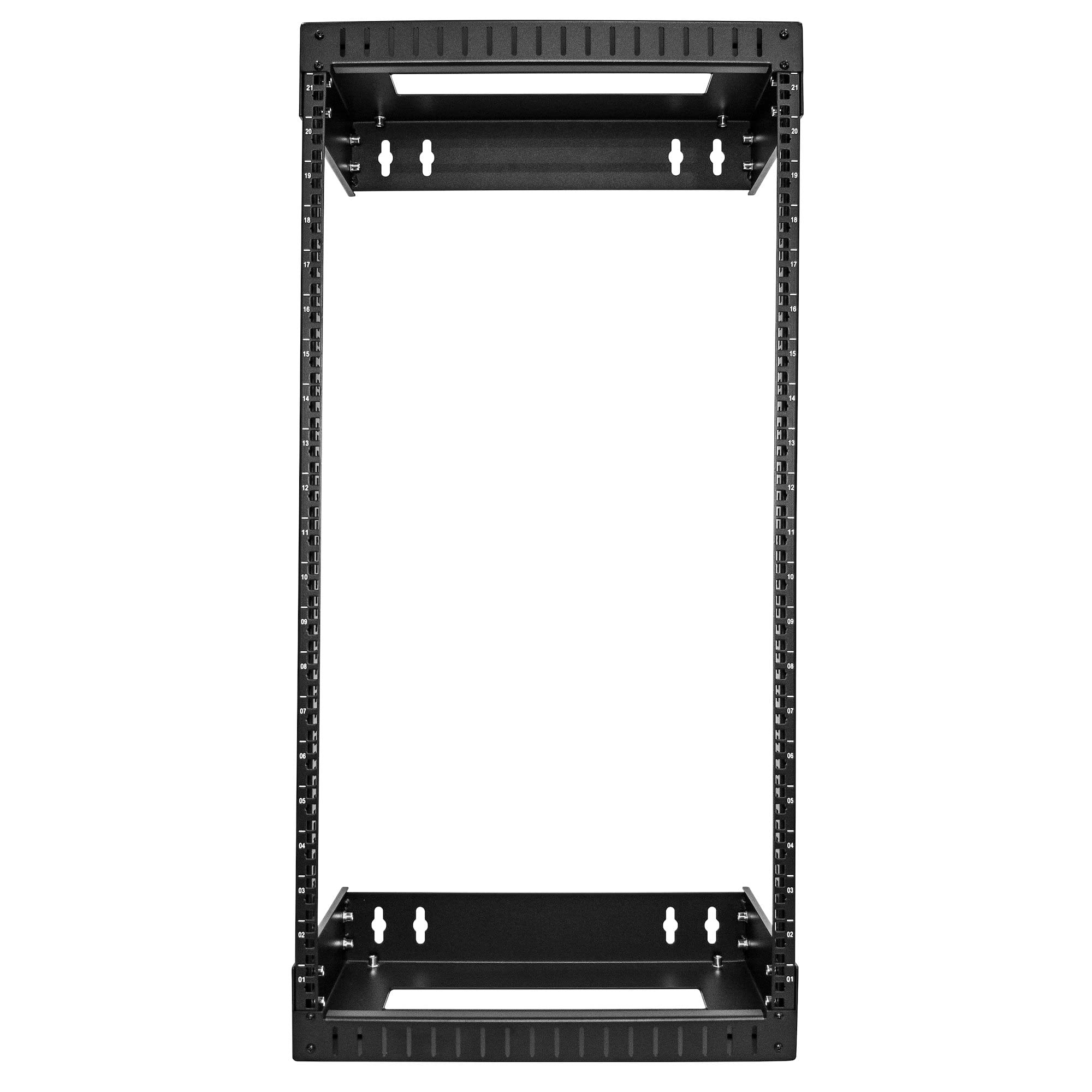 StarTech.com 21U Heavy-Duty 2-Post Wall Mount Server Rack - Adjustable Depth 19