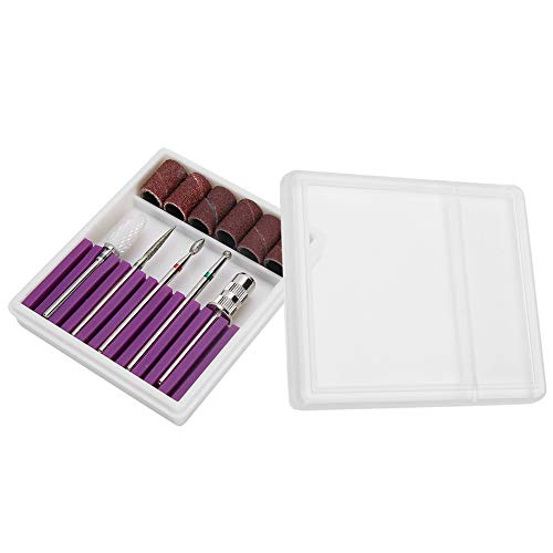 5pcs Tungsten Steel & Ceramic Nail Drill Bit Set for Electric Manicure Pedicure - Nail Sanding, Polishing & Dead Skin Removal - Perfect for Salon & Home Nail Care