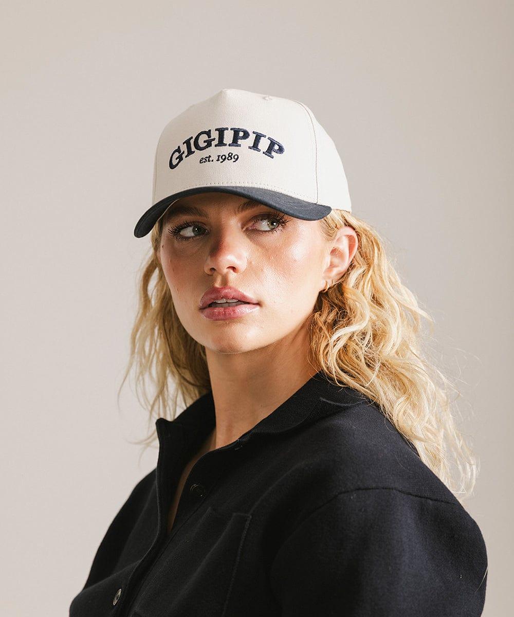 Gigi Pip Women's Vintage Trucker Hat - Adjustable Snapback Cap for Outdoor, Travel & Casual Wear