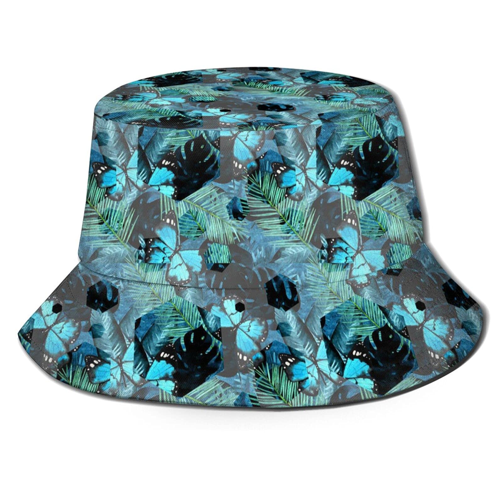 Floral Bucket Hat for Women - Hawaiian Tropical Flower Sun Hat for Summer, Travel, Outdoor & Beach Activities | UV Protection & Stylish Accessory