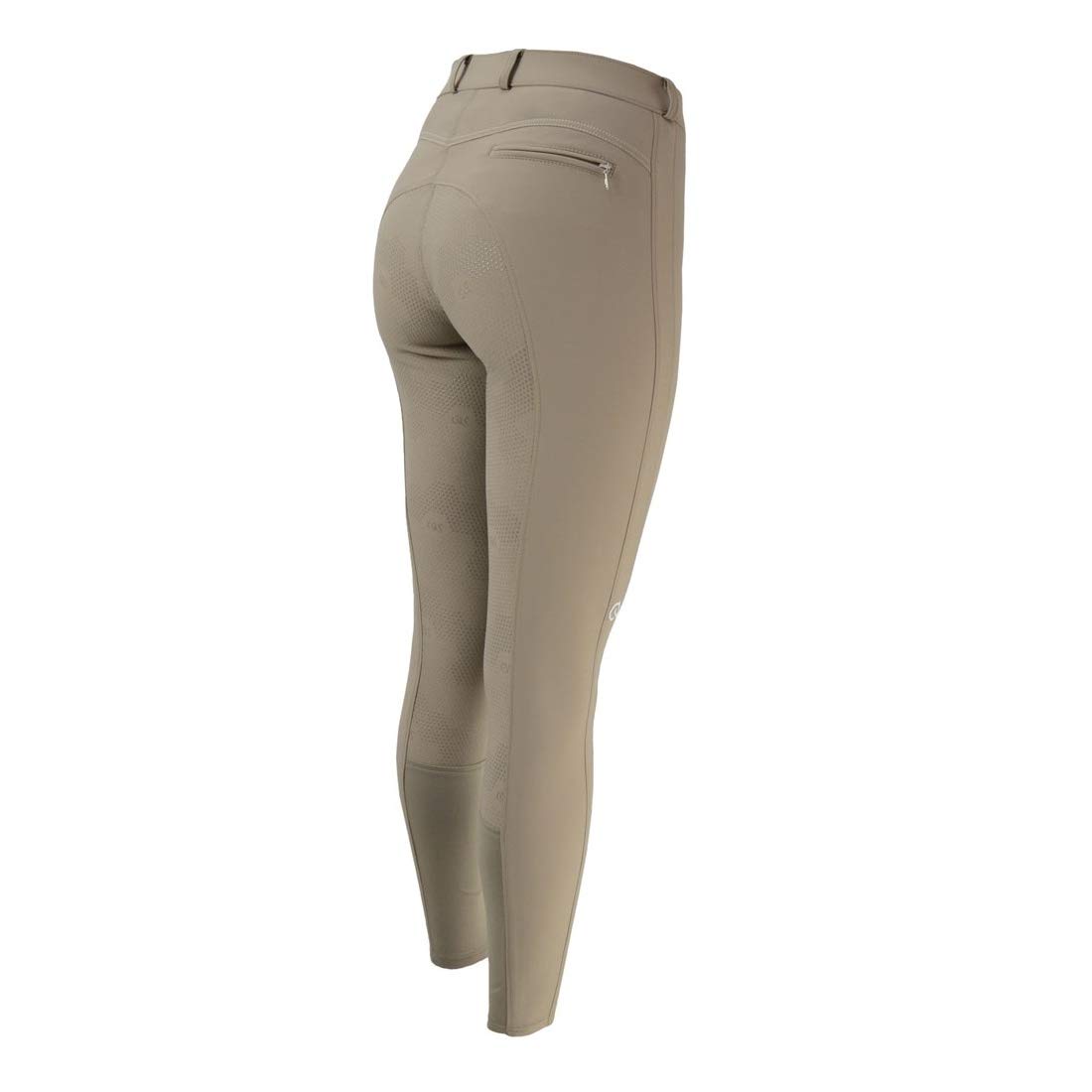 Women's Kilham Competition Breeches - 34 Inch Inseam, Taupe Color - Perfect for Equestrian Riding, Horse Shows & Training