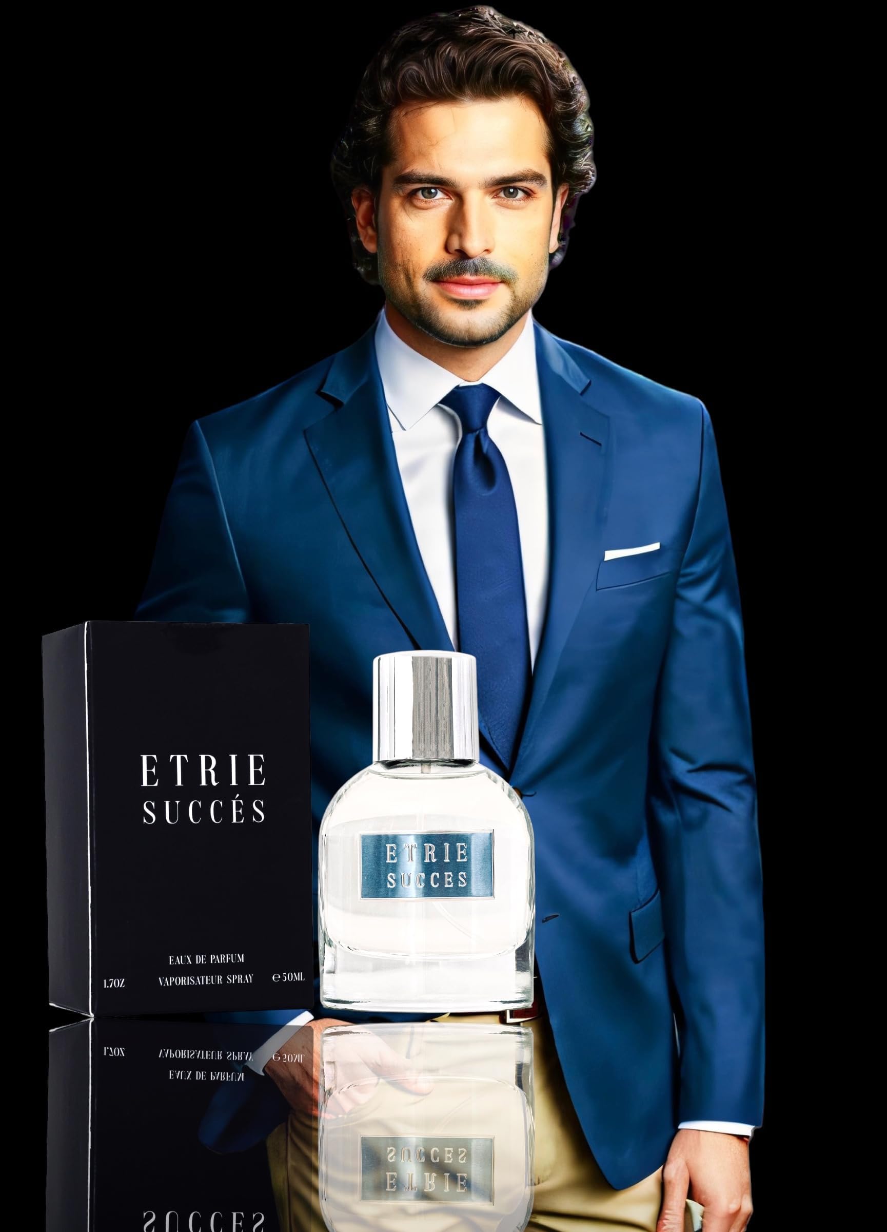 Success Men's Cologne Eau De Parfum 1.7 Fl Oz - Spicy Fresh & Romantic Musk Fragrance - Long Lasting Perfume for Men - Daily Wear Cologne - Perfect for Date Night, Office & Special Occasions