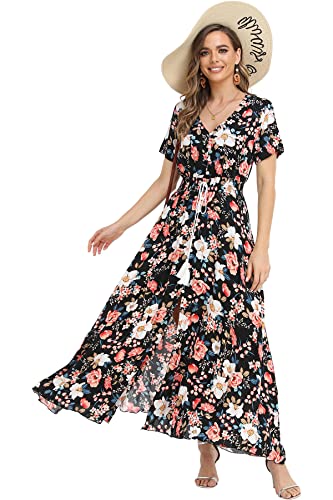 Black Full Floral
