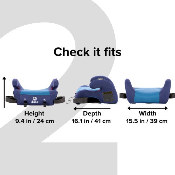 Diono Solana 2 Booster Car Seat - High Back Booster for Kids 3-12 Years, Safety Certified for Cars - Perfect for School, Travel & Family Road Trips