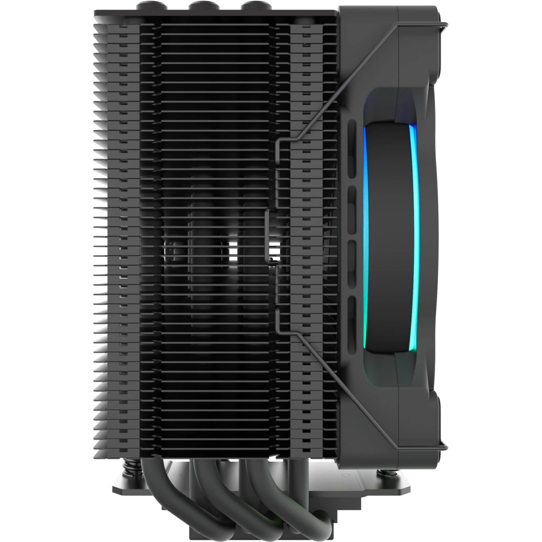 Dolomit Premium 120mm RGB CPU Cooler - Black Tower Heatsink with Asymmetrical Design for Enhanced Compatibility, Ideal for Gaming PCs and High-Performance Builds