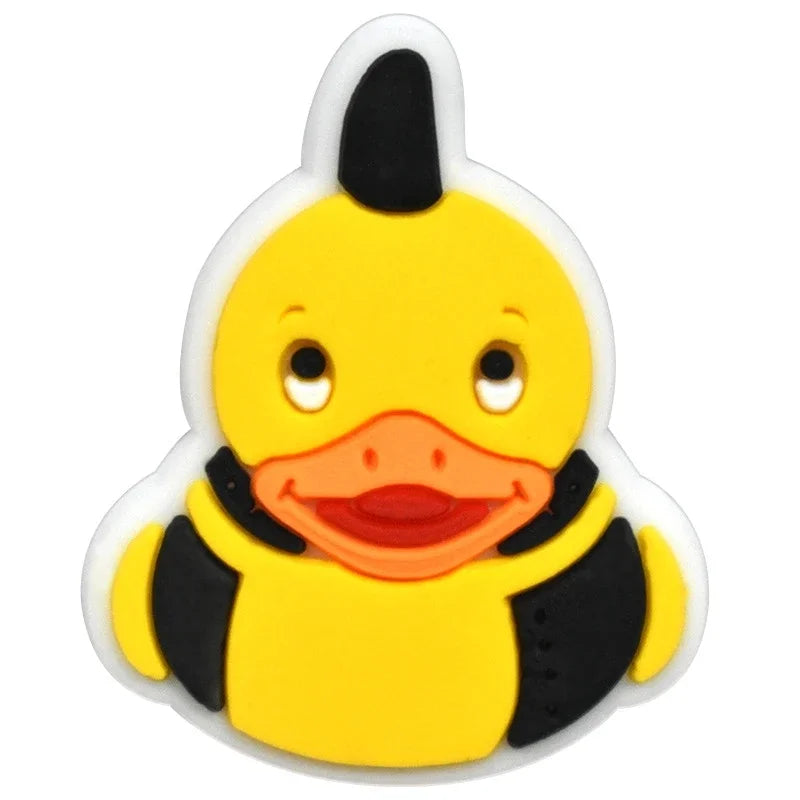 Duck Shoe Charms for Crocs & Sandals - Cute Decor Pins for Kids, Boys, Girls, Men & Women - Perfect for Clogs, Jeans & Buckle Shoes - Fun Accessories for School, Parties & Everyday Wear