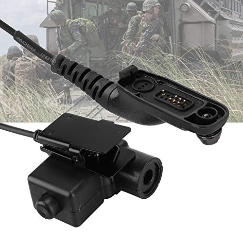 Tactical Headset with PTT Radio Adapter - Metal Clip, Clear Voice, Compatible with XiR Series 2-Way Radios - Perfect for Military, Security & Outdoor Communication