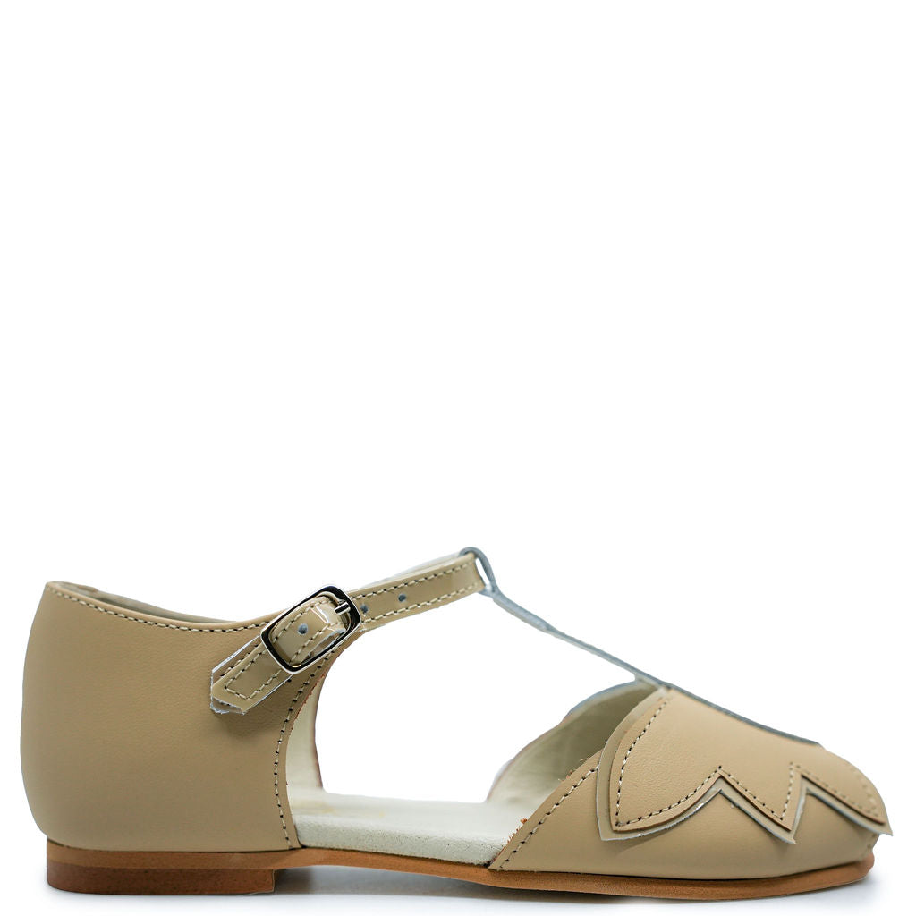 Elegant Sonatina Sand Butterfly T-Strap Sandals - Comfortable Women's Dress Shoes for Weddings, Parties & Summer Outfits