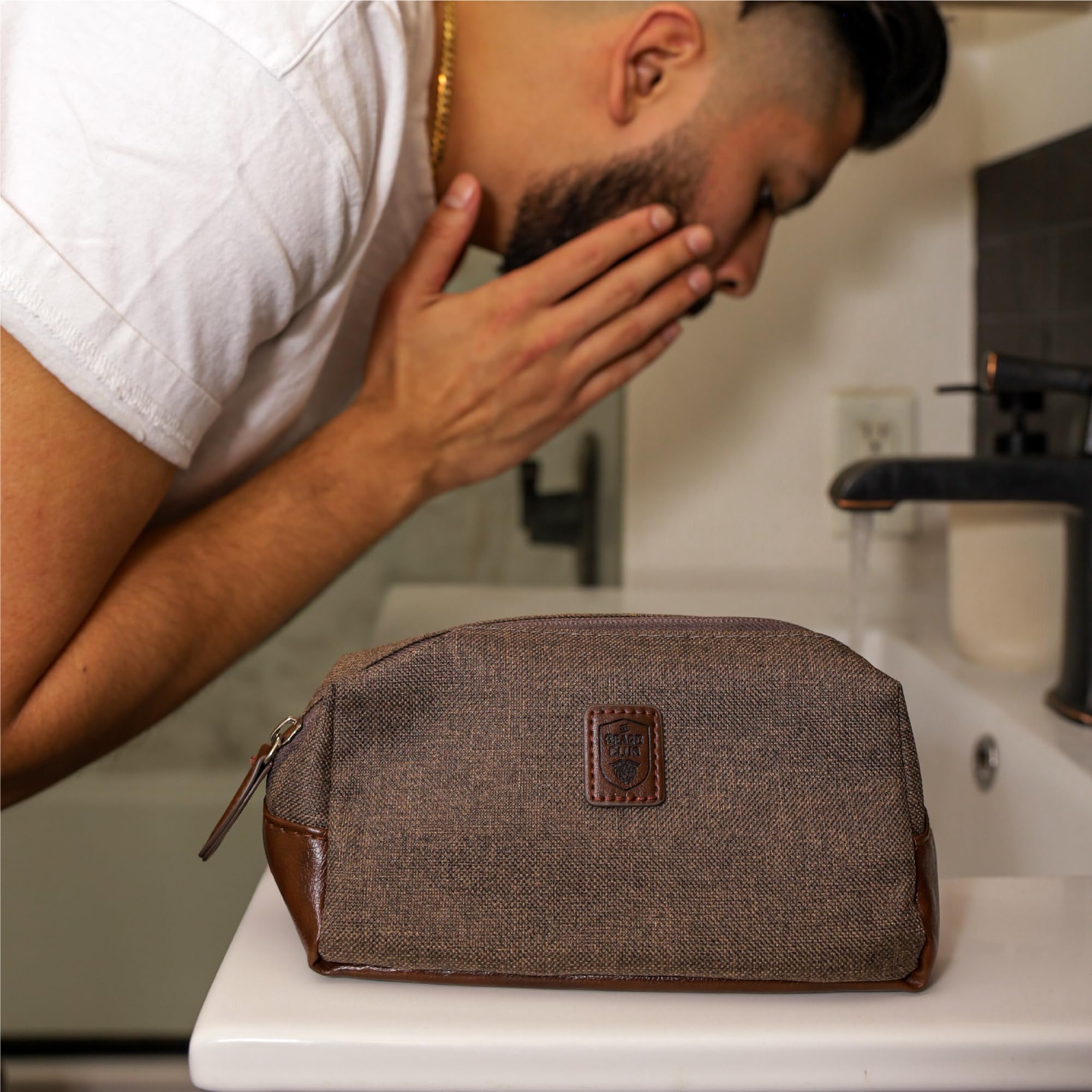 Premium Men's Travel Toiletry Bag - Durable & Lightweight Grooming Organizer for Shaving Kit, Shower Essentials & Bathroom Accessories | Perfect for Business Trips, Gym & Vacation Packing