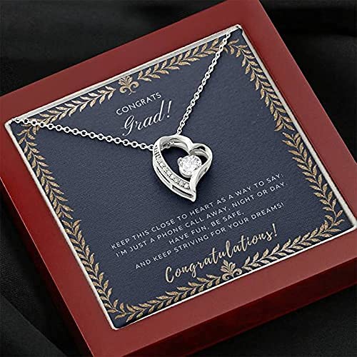 Handmade Graduation Necklace for Daughter - Class of 2021 Gift from Parents, Personalized College Graduate Jewelry Present | Perfect for Graduation Ceremony, Commencement Day & Special Occasions