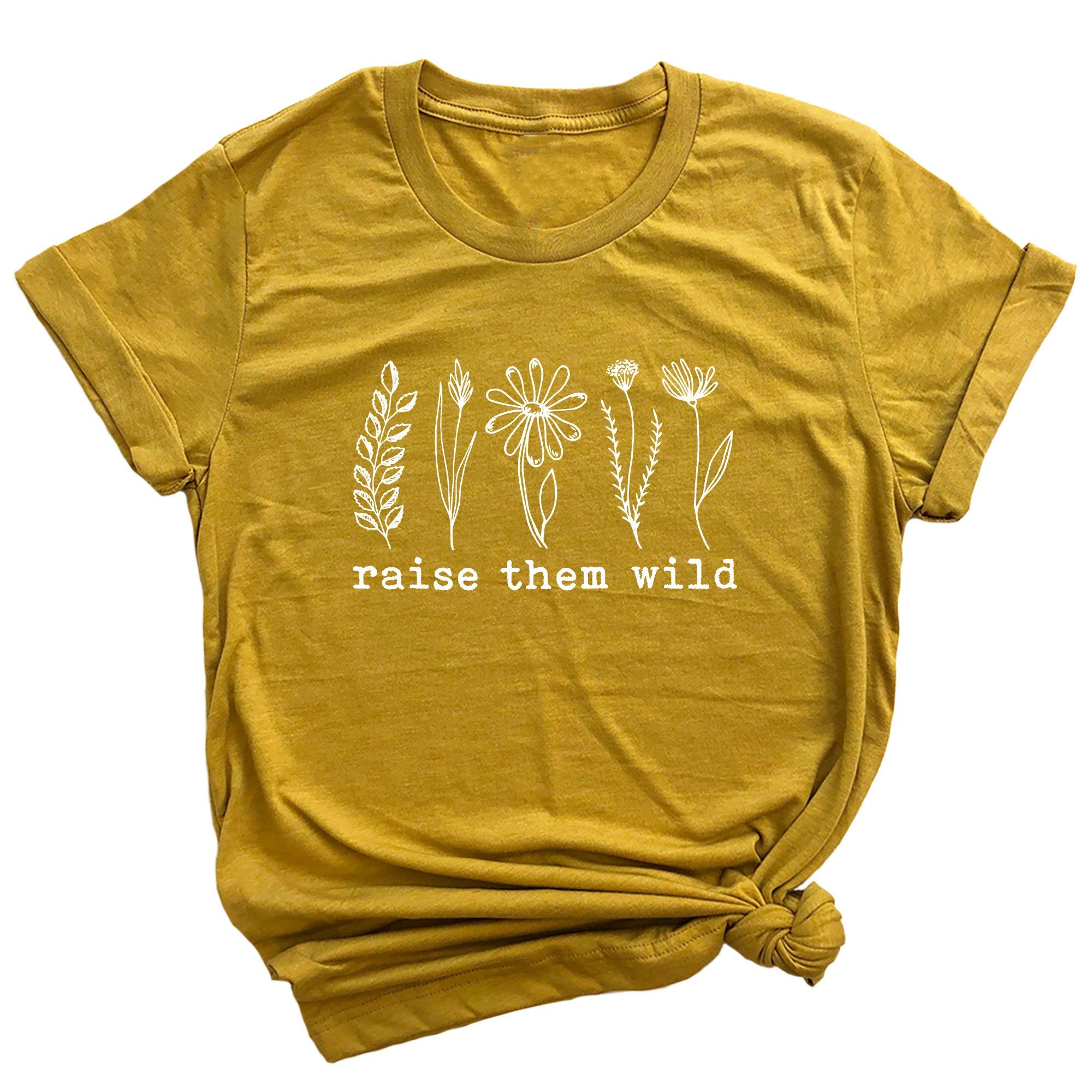 Raise Them Wild Mom Plants Premium Unisex T-Shirt - Comfortable Cotton Tee for Nature Lovers, Outdoor Adventures & Family Activities