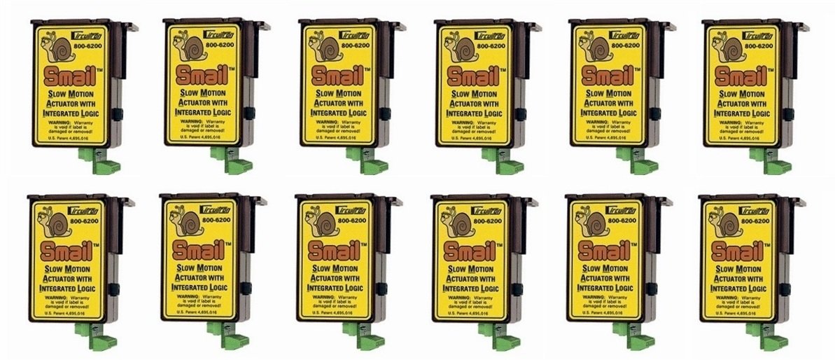 Circuitron CIR6212 Smail Slow Motion Actuator with Integrated Logic DCC - Pack of 12 for Model Train Layouts and Railroad Scenery Control