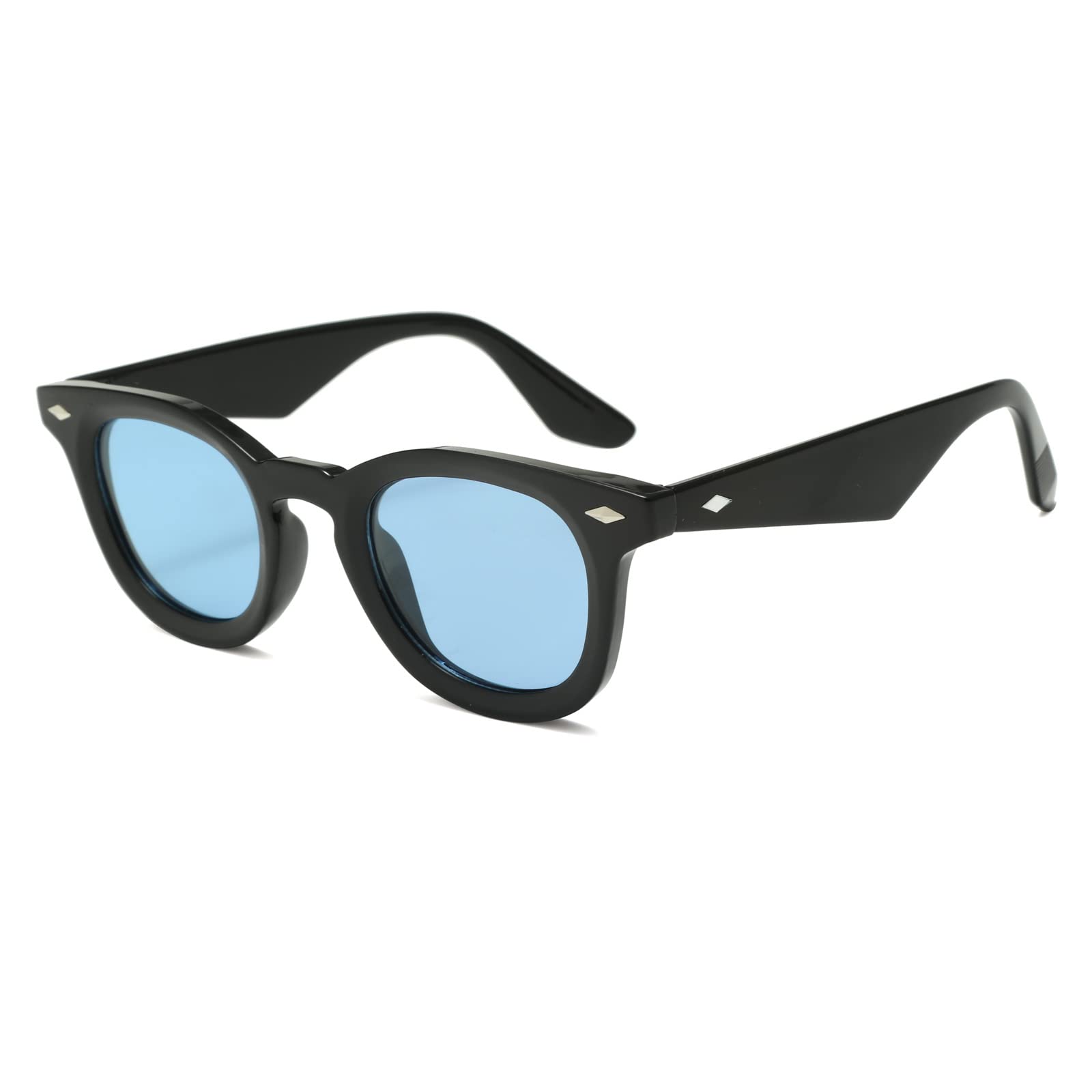 Vintage Round Polarized Sunglasses for Women & Men - Retro Small Circle Shades with UV Protection, Colorful Lenses for Driving, Travel, and Outdoor Activities