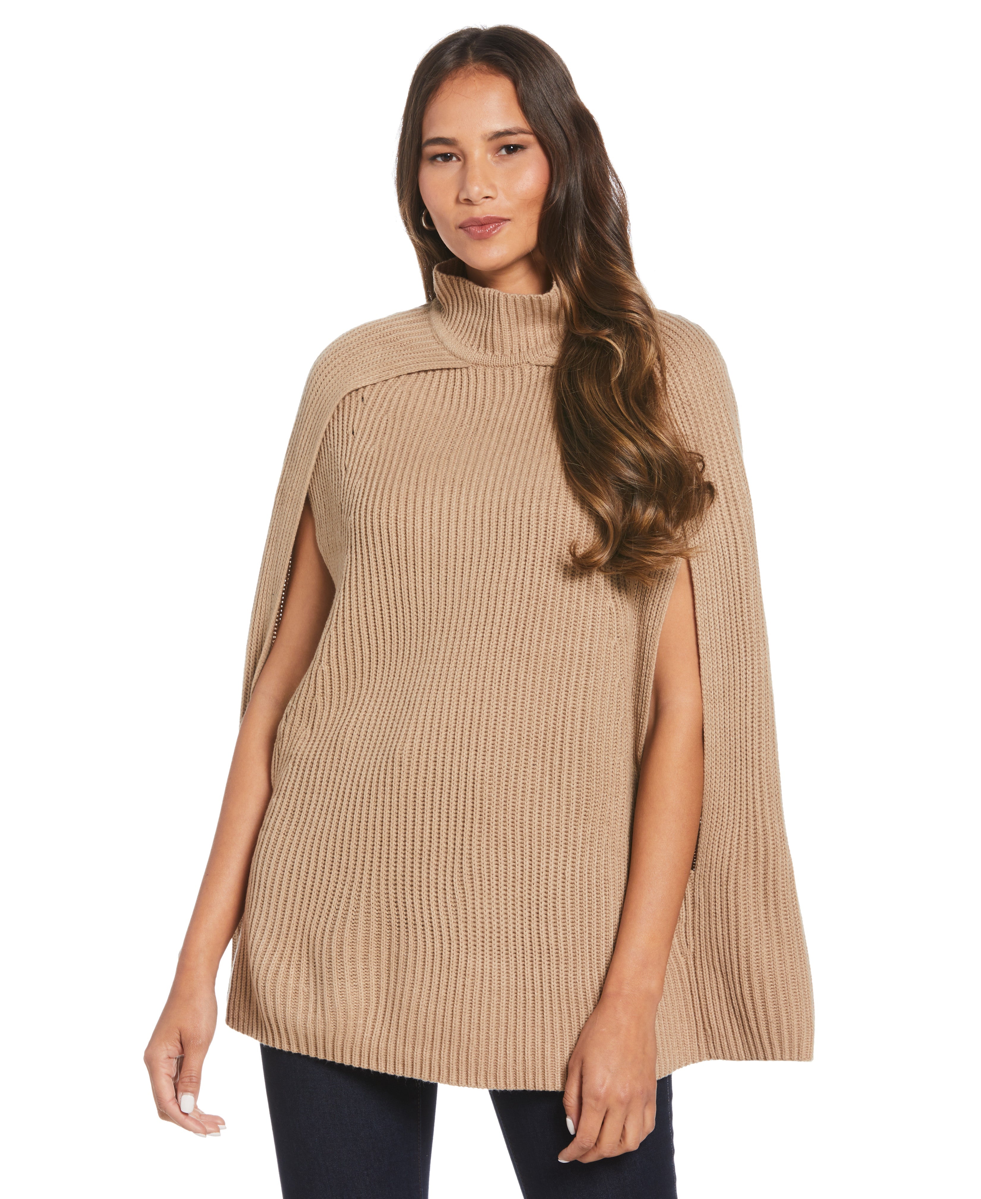 Stylish Poncho Sweater PRGFC006R2 - Women's Fashion Knitwear for Fall & Winter | Perfect for Casual Outings, Office Wear, and Cozy Evenings