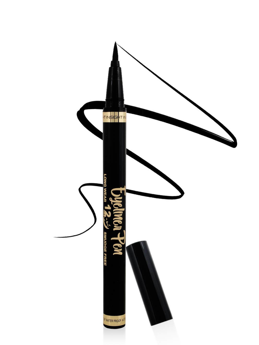 INSIGHT Cosmetics Liner Express Matte Pencil Eye Pen - 1.5G Black Waterproof Eyeliner for Smudge-Proof Long-Lasting Makeup | Perfect for Daily Wear, Party & Special Occasions
