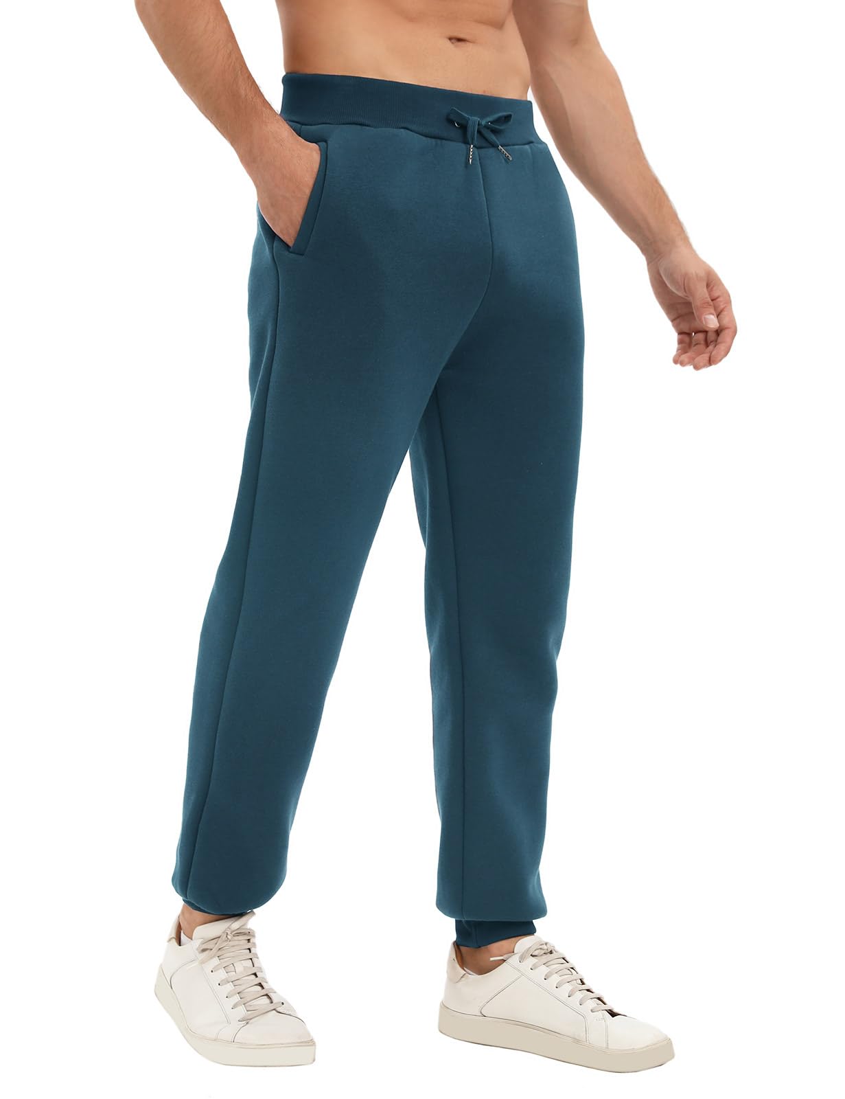 Yuson Fleece-Lined Jogger Pants for Men & Women - Winter Warm Sherpa-Lined Sweatpants with Pockets, Thermal Running Trousers for Casual & Active Wear - Perfect for Gym, Lounge & Outdoor Activities