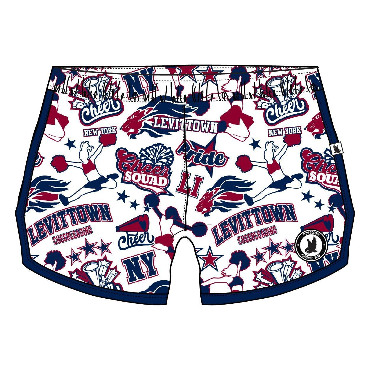 Girls & Women's Cheerleading Shorts - High Waisted Athletic Shorts for Dance, Gymnastics & Cheerleading Practice - Comfortable & Stretchy Workout Shorts
